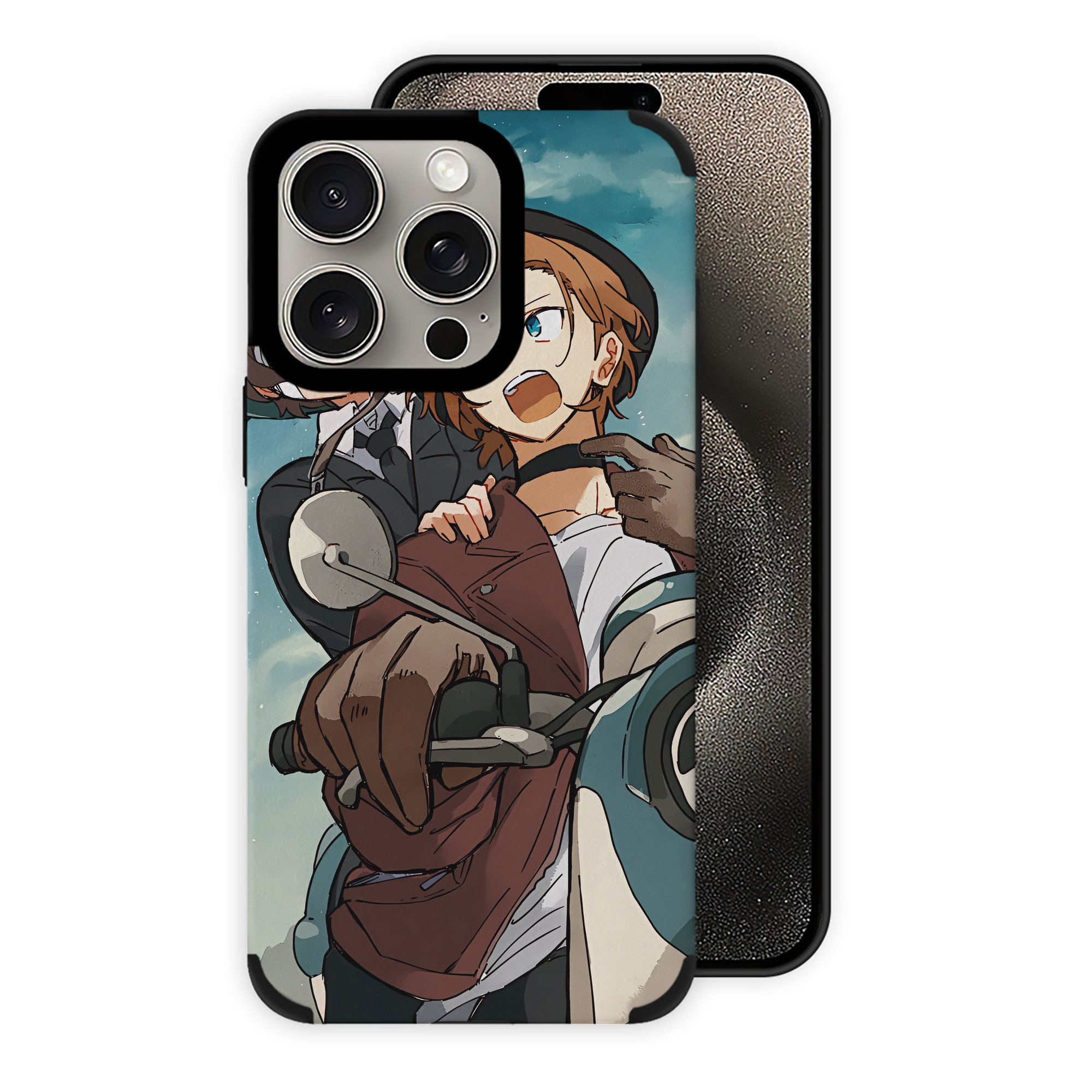 （画像用） 文豪ストレイドッグス Bungo Stray Dogs 【iPhone15ProMax対応】 PUレザー スマホケース 耐衝撃＆黄変防止