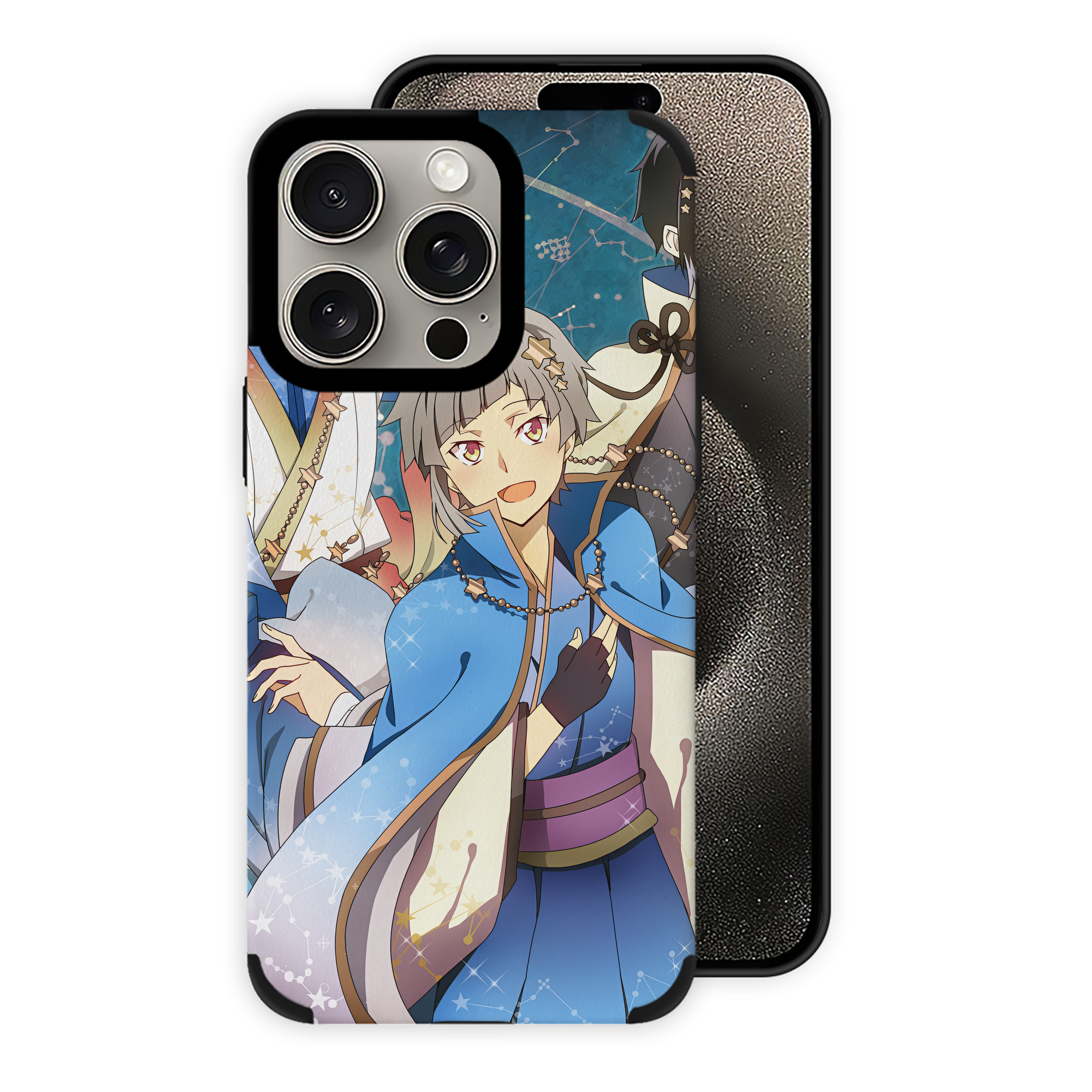 （画像用） 文豪ストレイドッグス Bungo Stray Dogs 【iPhone15ProMax対応】 PUレザー スマホケース 耐衝撃＆黄変防止