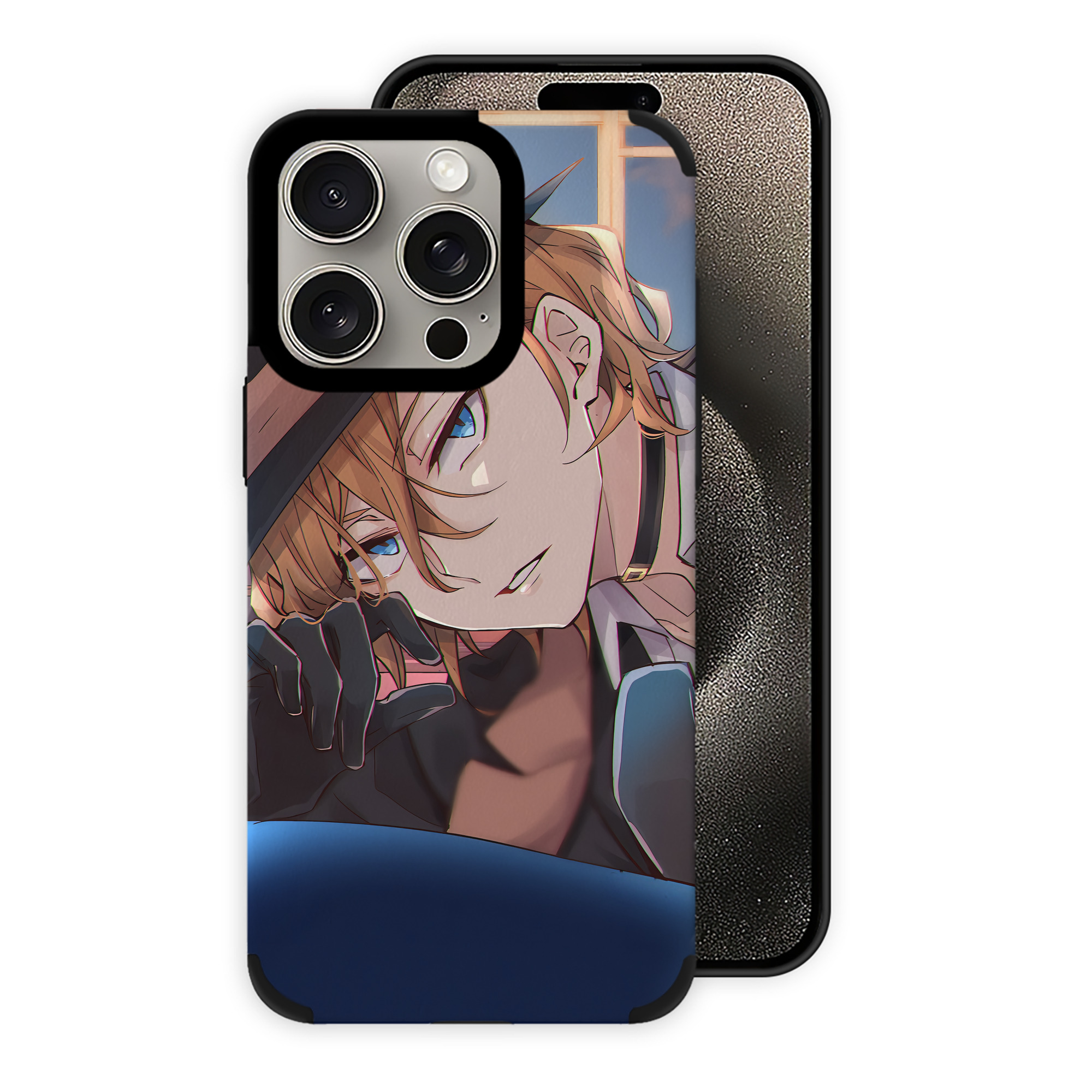 （画像用） 文豪ストレイドッグス Bungo Stray Dogs 【iPhone15ProMax対応】 PUレザー スマホケース 耐衝撃＆黄変防止