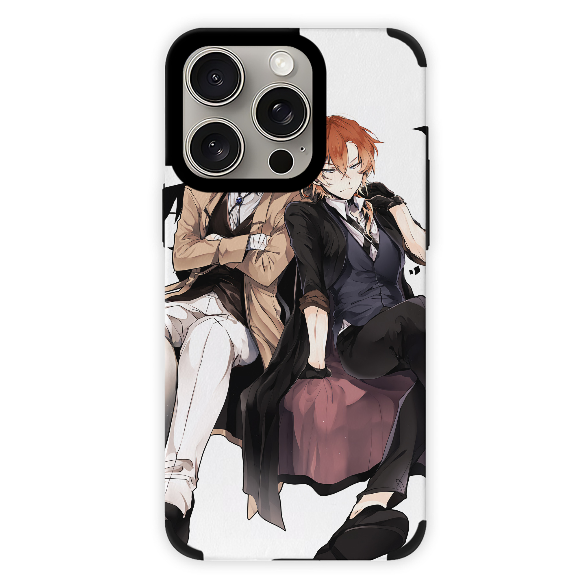 （画像用） 文豪ストレイドッグス Bungo Stray Dogs 【iPhone15ProMax対応】 PUレザー スマホケース 耐衝撃＆黄変防止