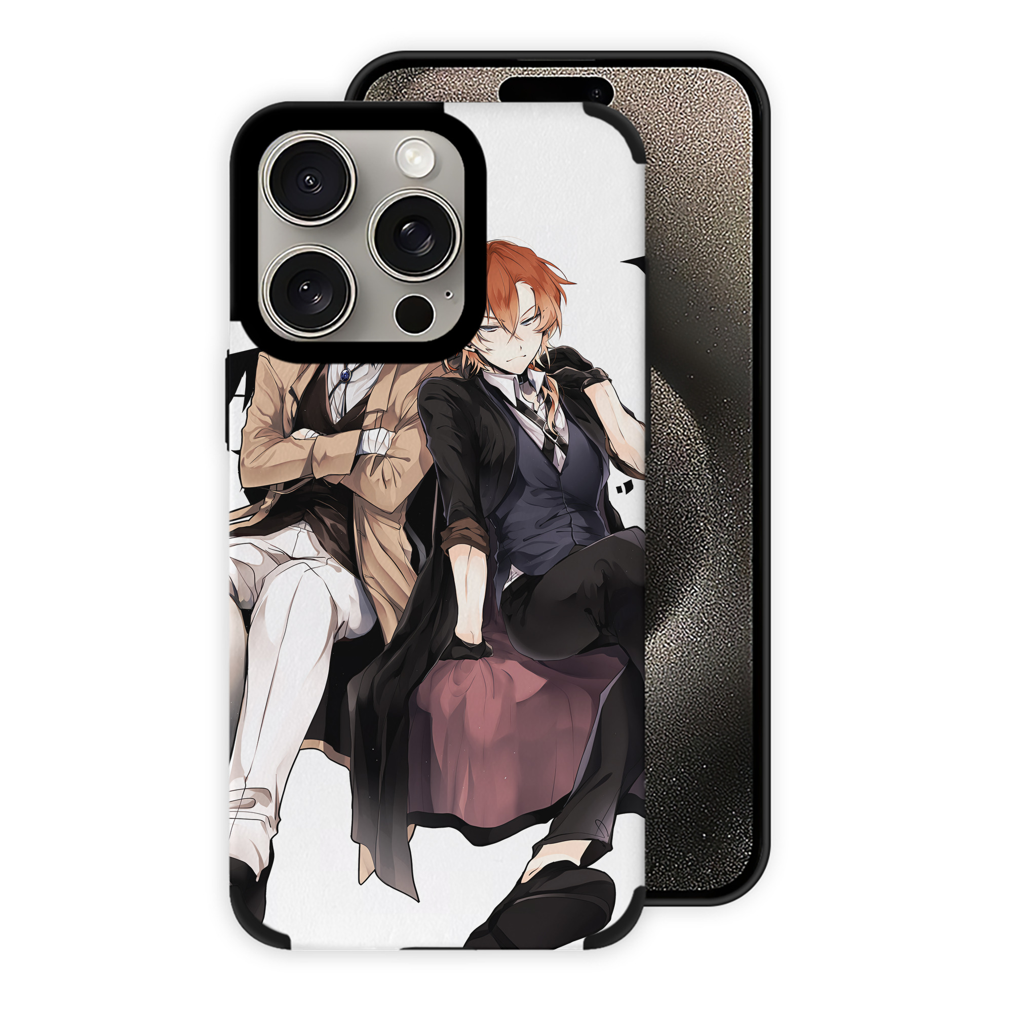 （画像用） 文豪ストレイドッグス Bungo Stray Dogs 【iPhone15ProMax対応】 PUレザー スマホケース 耐衝撃＆黄変防止