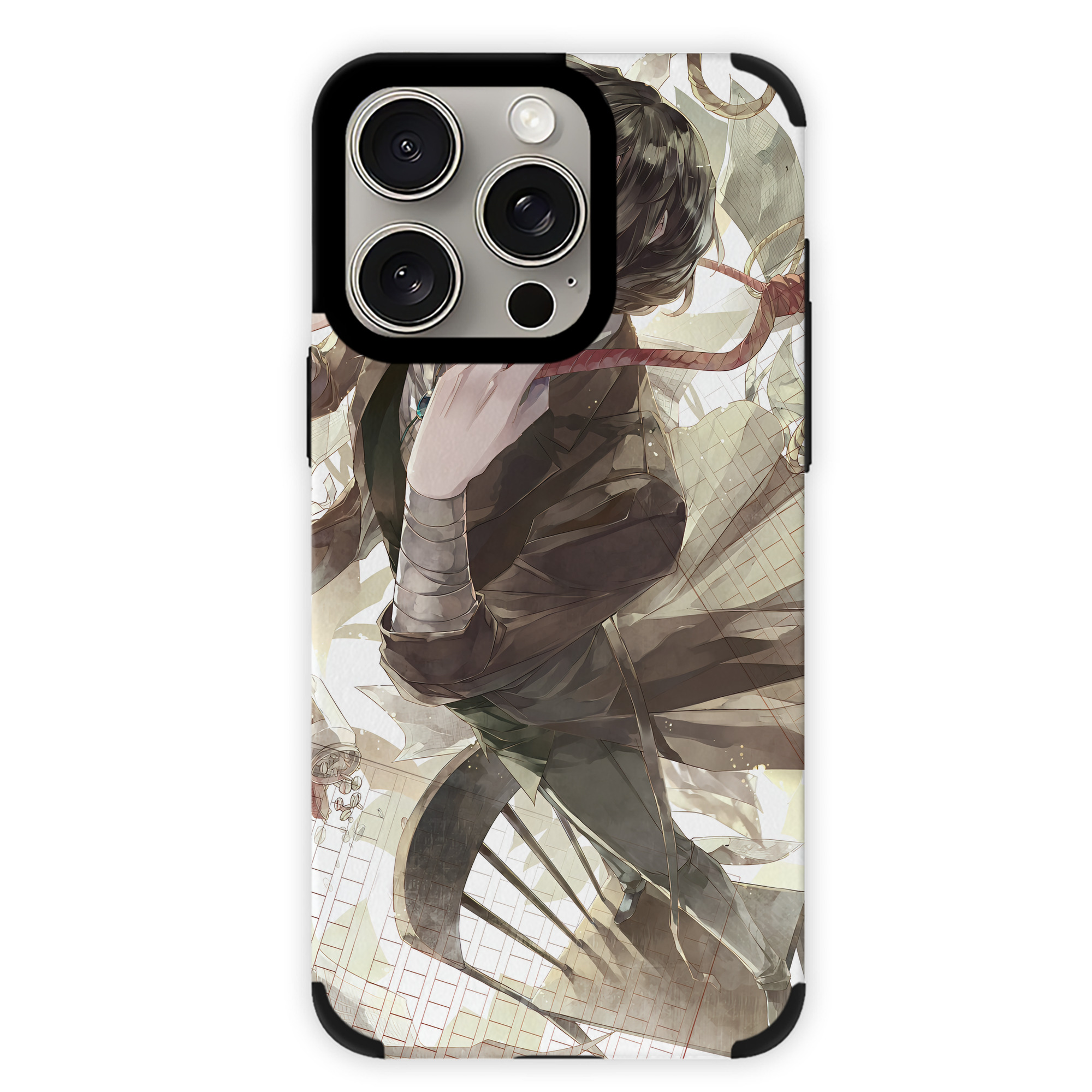 （画像用） 文豪ストレイドッグス Bungo Stray Dogs 【iPhone15ProMax対応】 PUレザー スマホケース 耐衝撃＆黄変防止
