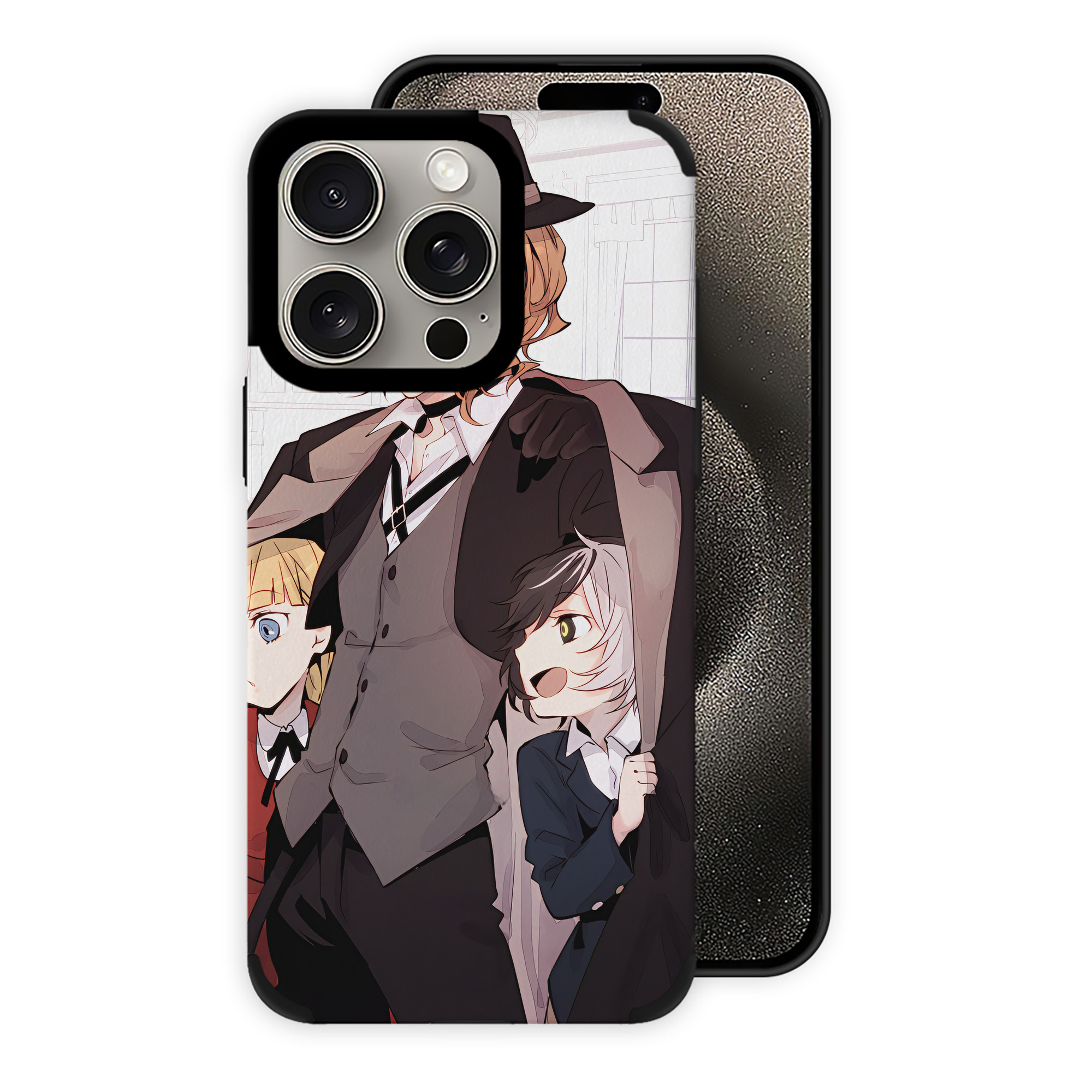 （画像用） 文豪ストレイドッグス Bungo Stray Dogs 【iPhone15ProMax対応】 PUレザー スマホケース 耐衝撃＆黄変防止