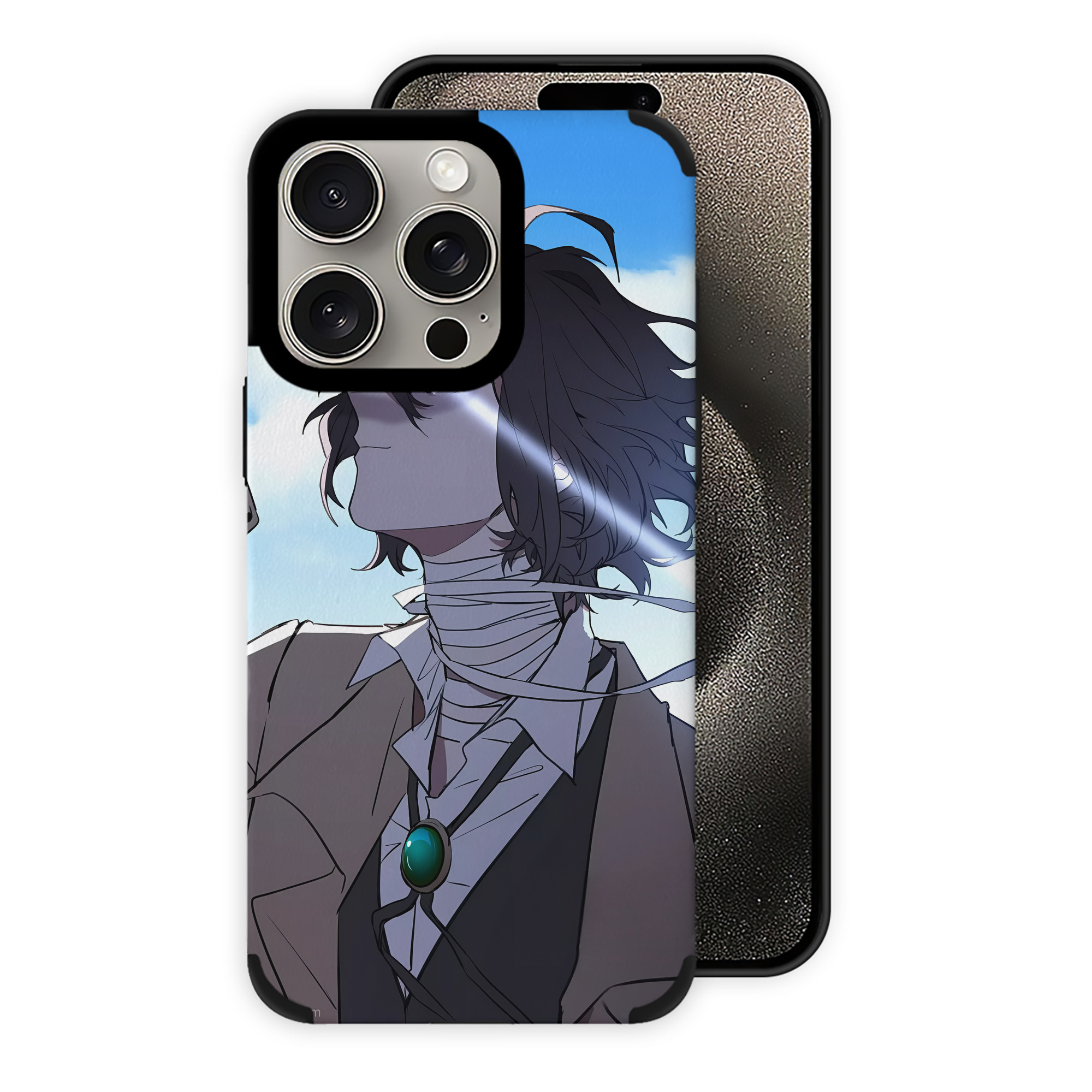 （画像用） 文豪ストレイドッグス Bungo Stray Dogs 【iPhone15ProMax対応】 PUレザー スマホケース 耐衝撃＆黄変防止