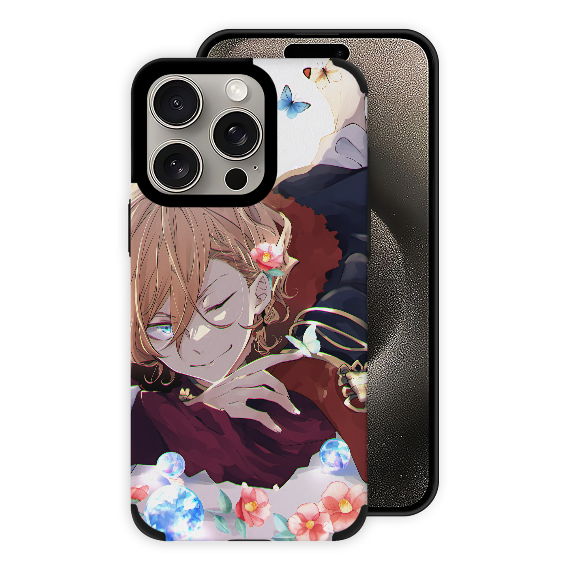 （画像用） 文豪ストレイドッグス Bungo Stray Dogs 【iPhone15ProMax対応】 PUレザー スマホケース 耐衝撃＆黄変防止