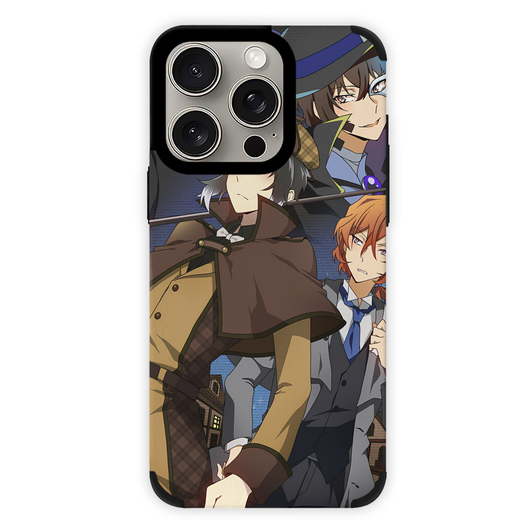 （画像用） 文豪ストレイドッグス Bungo Stray Dogs 【iPhone15ProMax対応】 PUレザー スマホケース 耐衝撃＆黄変防止