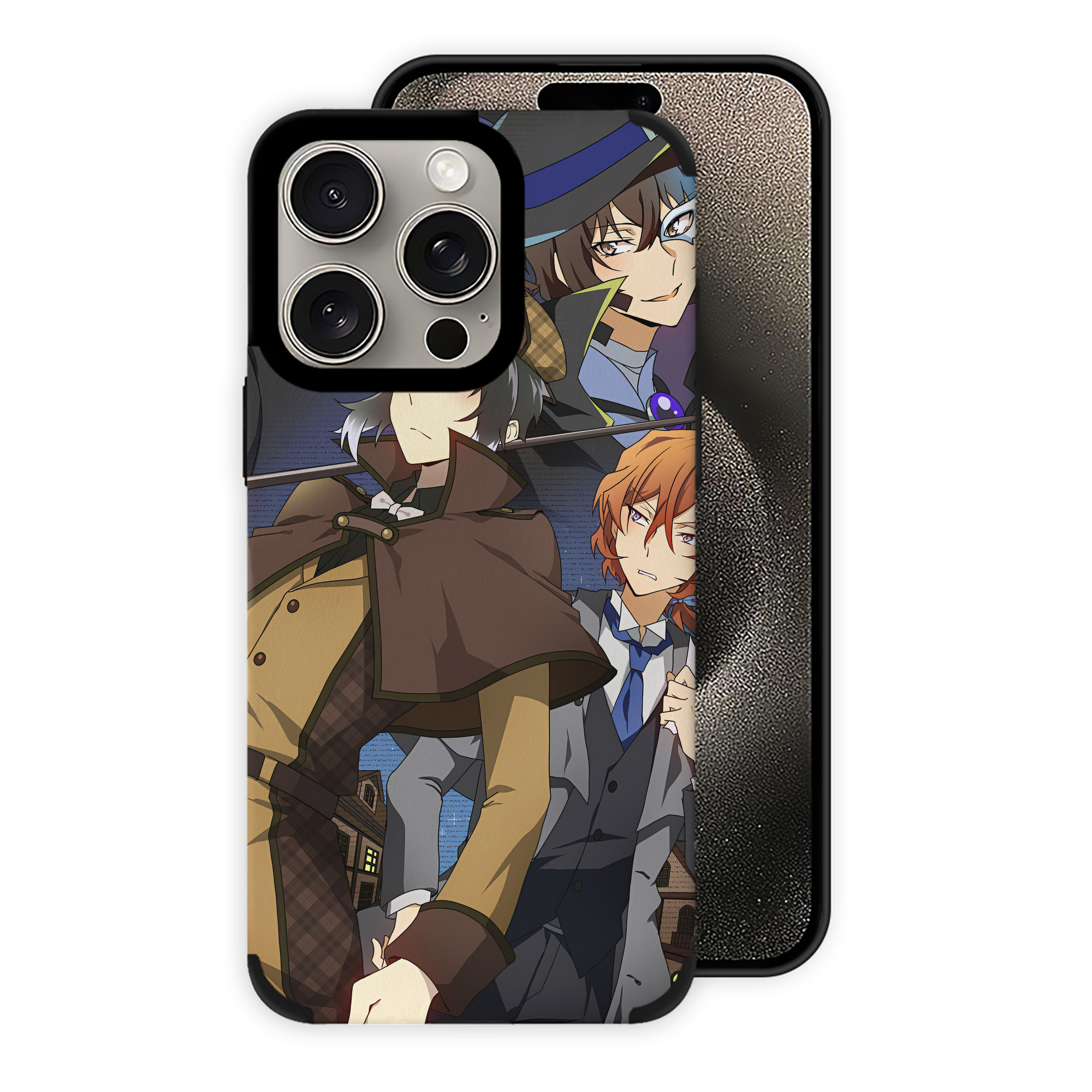（画像用） 文豪ストレイドッグス Bungo Stray Dogs 【iPhone15ProMax対応】 PUレザー スマホケース 耐衝撃＆黄変防止