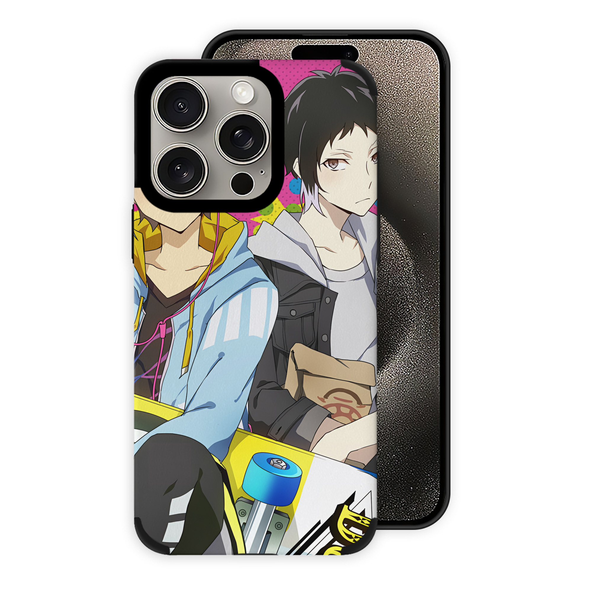（画像用） 文豪ストレイドッグス Bungo Stray Dogs 【iPhone15ProMax対応】 PUレザー スマホケース 耐衝撃＆黄変防止