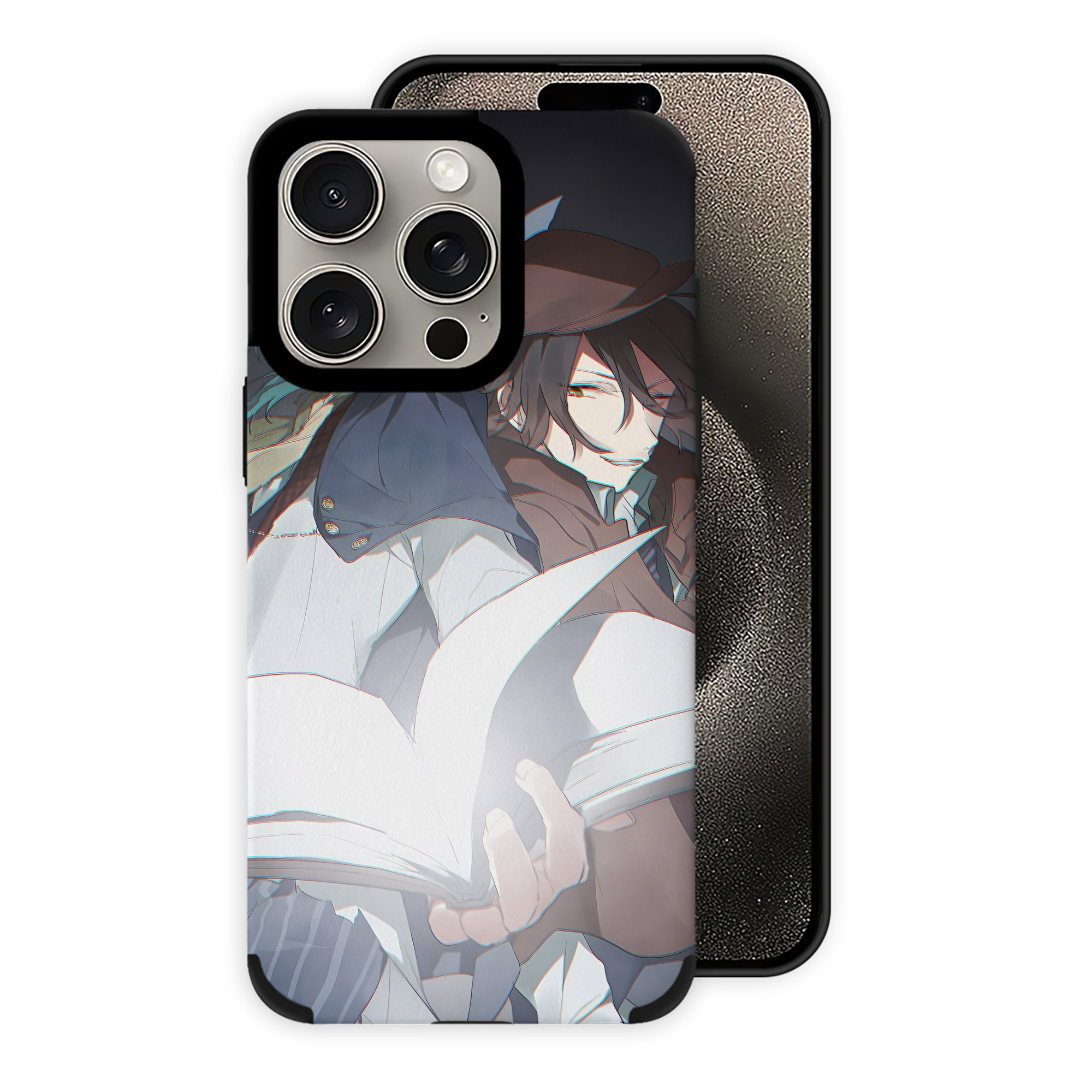 （画像用） 文豪ストレイドッグス Bungo Stray Dogs 【iPhone15ProMax対応】 PUレザー スマホケース 耐衝撃＆黄変防止