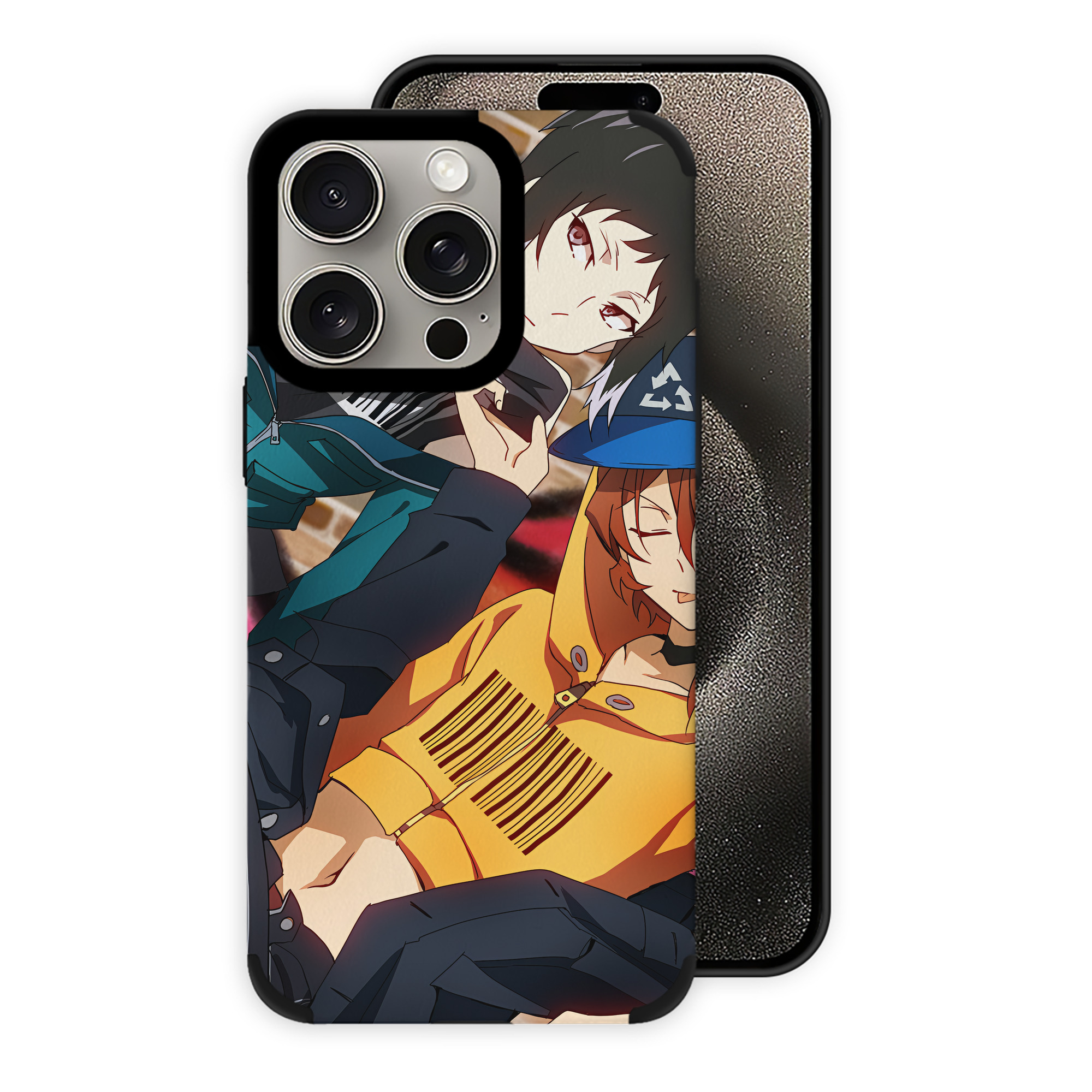 （画像用） 文豪ストレイドッグス Bungo Stray Dogs 【iPhone15ProMax対応】 PUレザー スマホケース 耐衝撃＆黄変防止