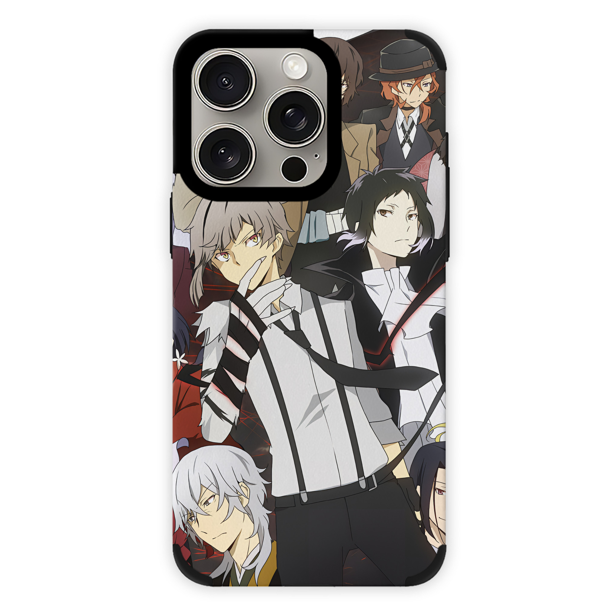 （画像用） 文豪ストレイドッグス Bungo Stray Dogs 【iPhone15ProMax対応】 PUレザー スマホケース 耐衝撃＆黄変防止