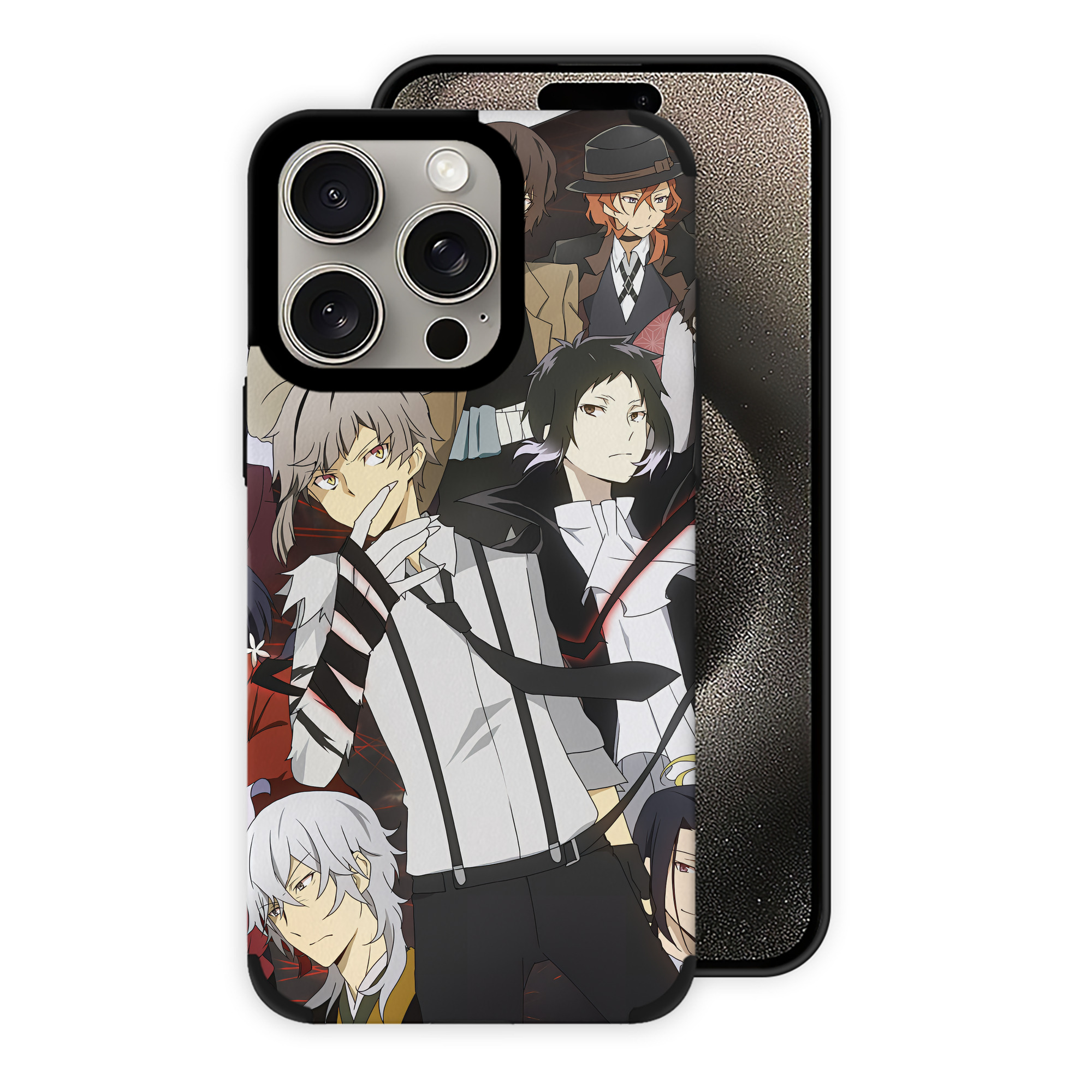 （画像用） 文豪ストレイドッグス Bungo Stray Dogs 【iPhone15ProMax対応】 PUレザー スマホケース 耐衝撃＆黄変防止