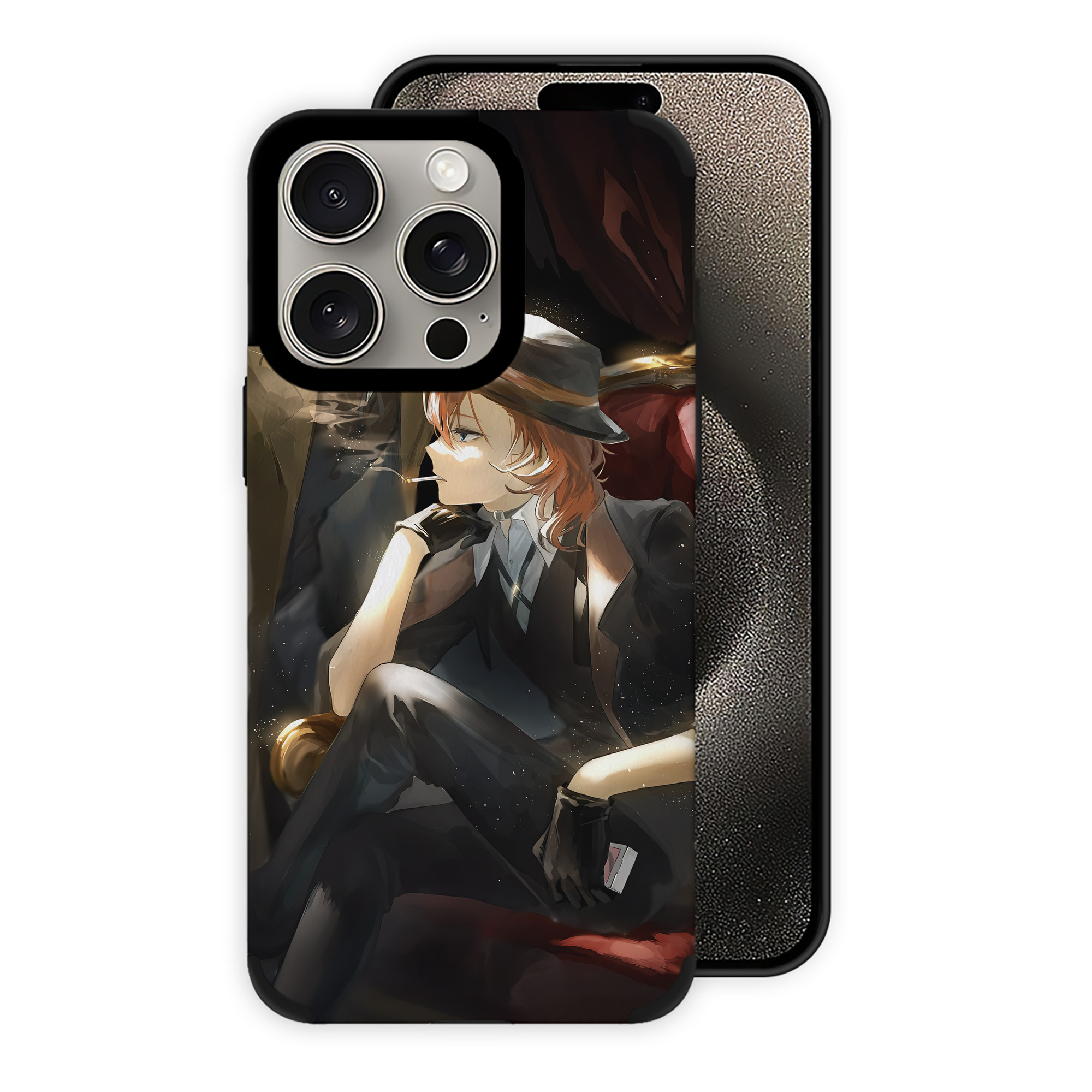 （画像用） 文豪ストレイドッグス Bungo Stray Dogs 【iPhone15ProMax対応】 PUレザー スマホケース 耐衝撃＆黄変防止