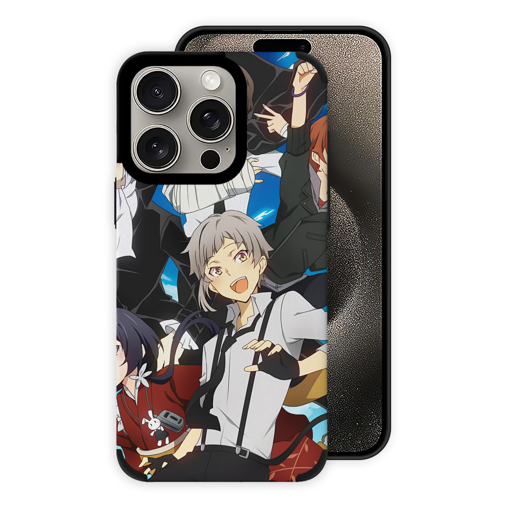 （画像用） 文豪ストレイドッグス Bungo Stray Dogs 【iPhone15ProMax対応】 PUレザー スマホケース 耐衝撃＆黄変防止