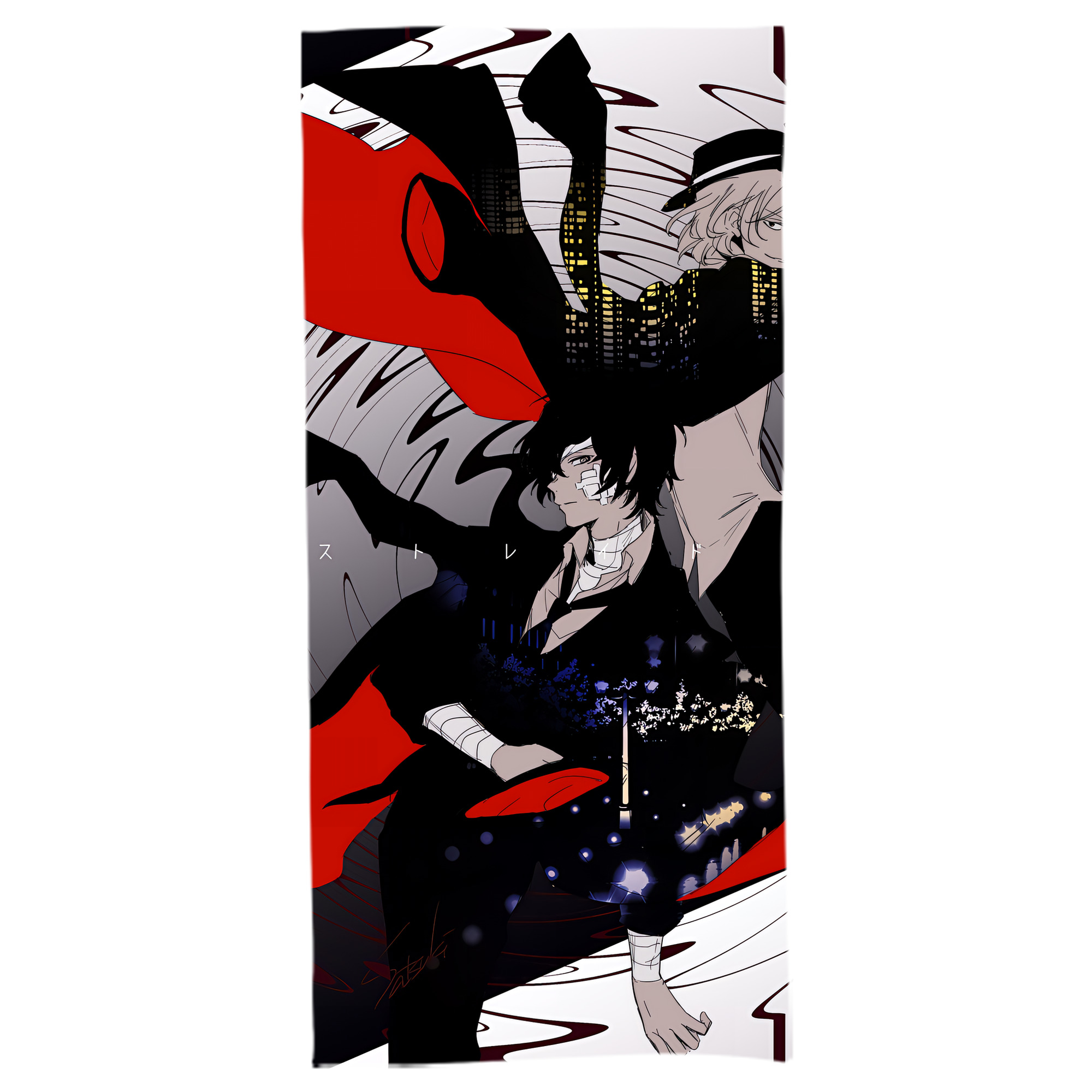 （画像用） 文豪ストレイドッグス Bungo Stray Dogs 大判バスタオル 70×140cm 吸水速乾 柔らかい肌触り