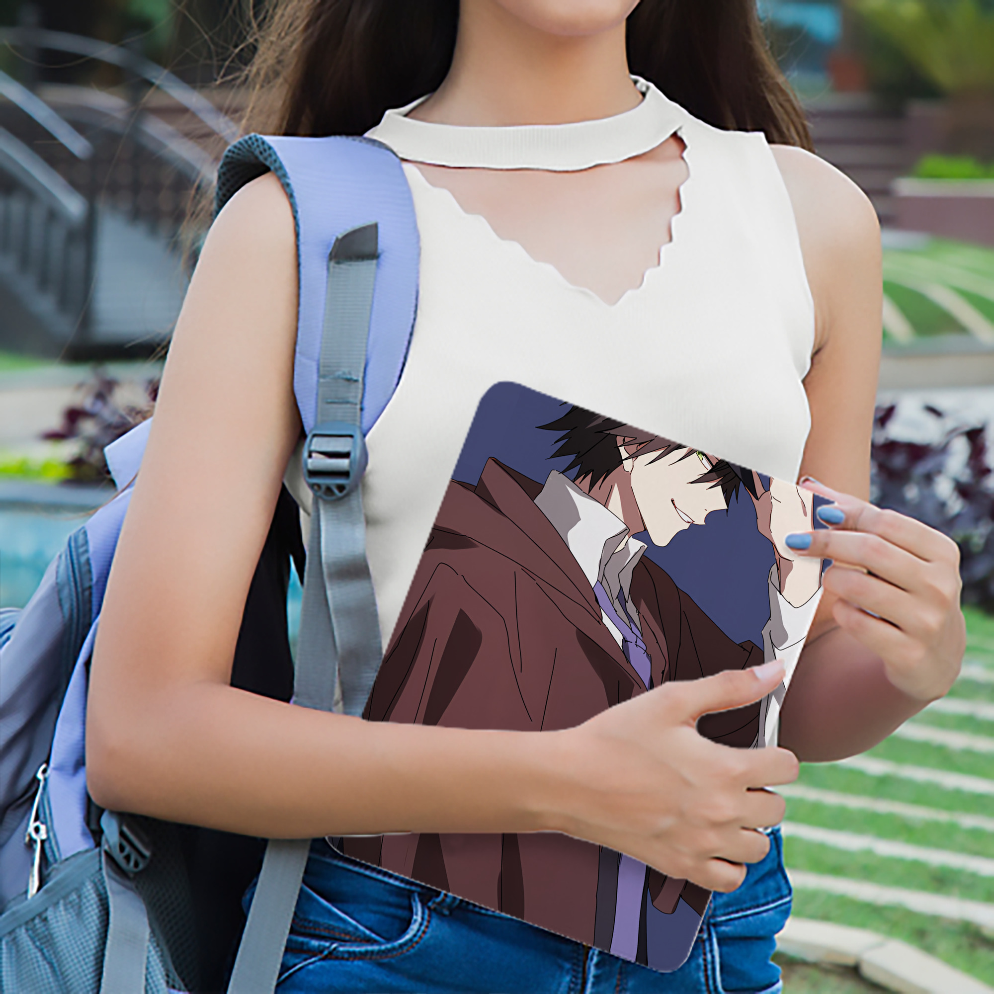文豪ストレイドッグス Bungo Stray Dogs IPad ケース ブック型 PUレザー TPU 耐衝撃 軽量 薄型 ペン収納なし 全面保護 IPad 各モデル対応