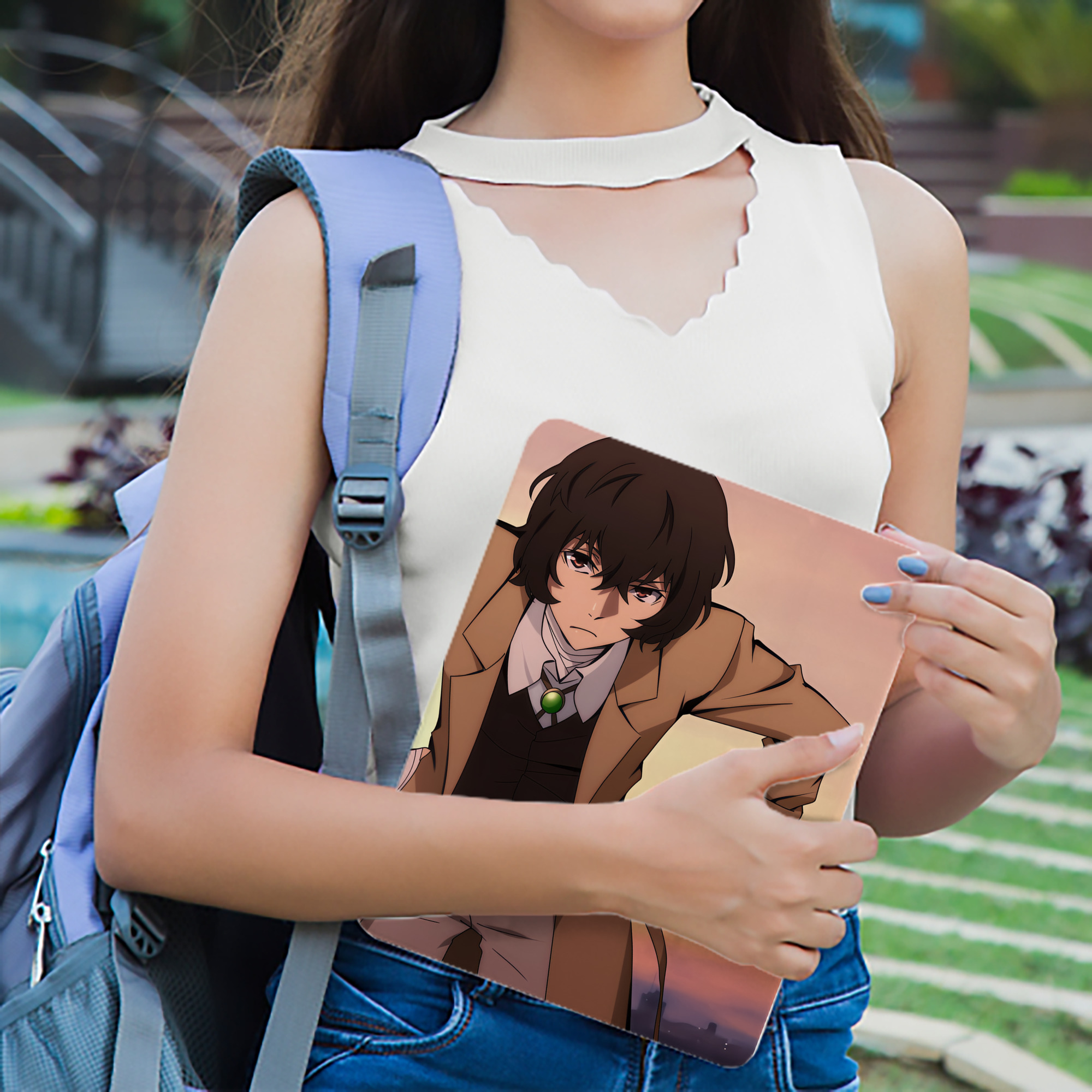 文豪ストレイドッグス Bungo Stray Dogs IPad ケース ブック型 PUレザー TPU 耐衝撃 軽量 薄型 ペン収納なし 全面保護 IPad 各モデル対応
