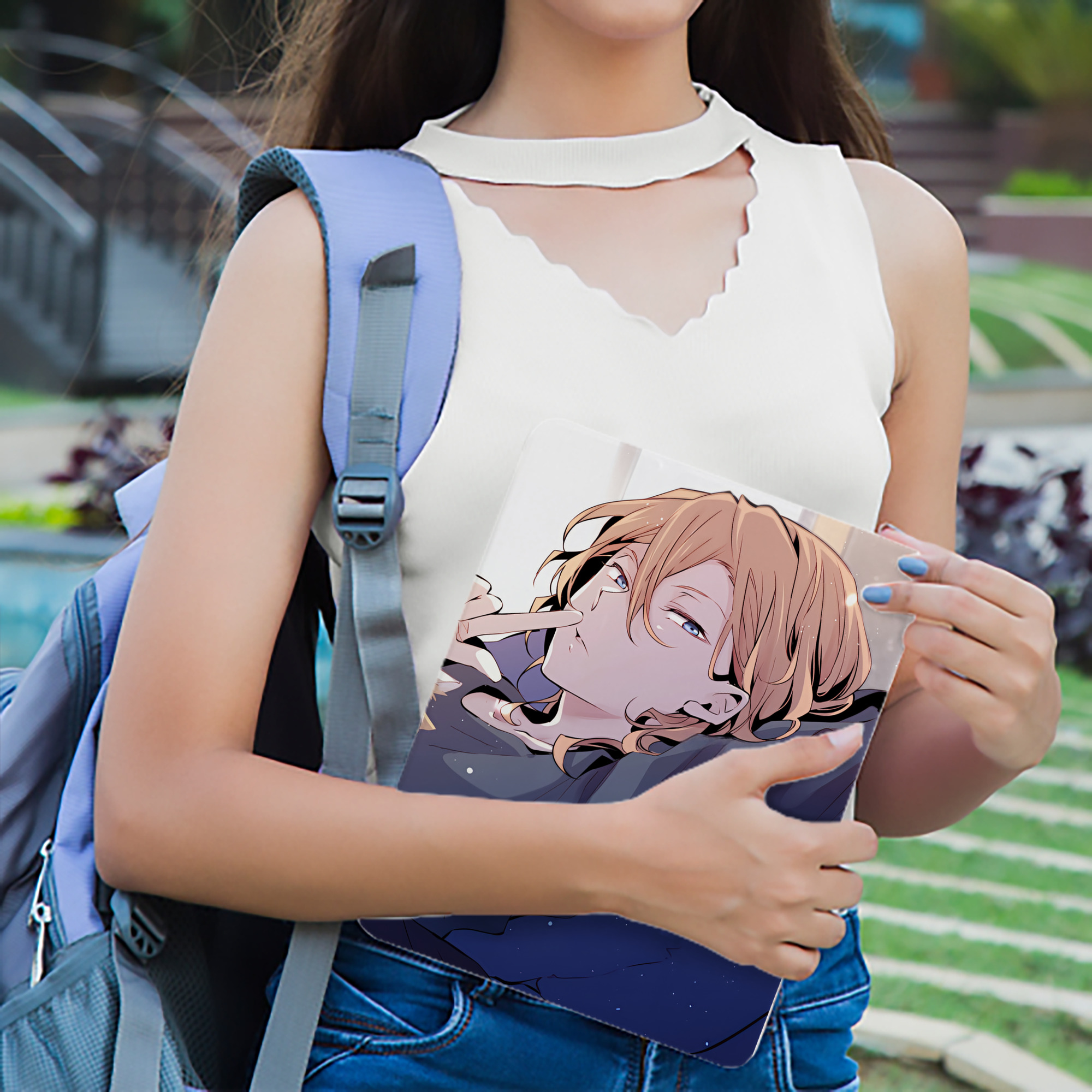 文豪ストレイドッグス Bungo Stray Dogs IPad ケース ブック型 PUレザー TPU 耐衝撃 軽量 薄型 ペン収納なし 全面保護 IPad 各モデル対応