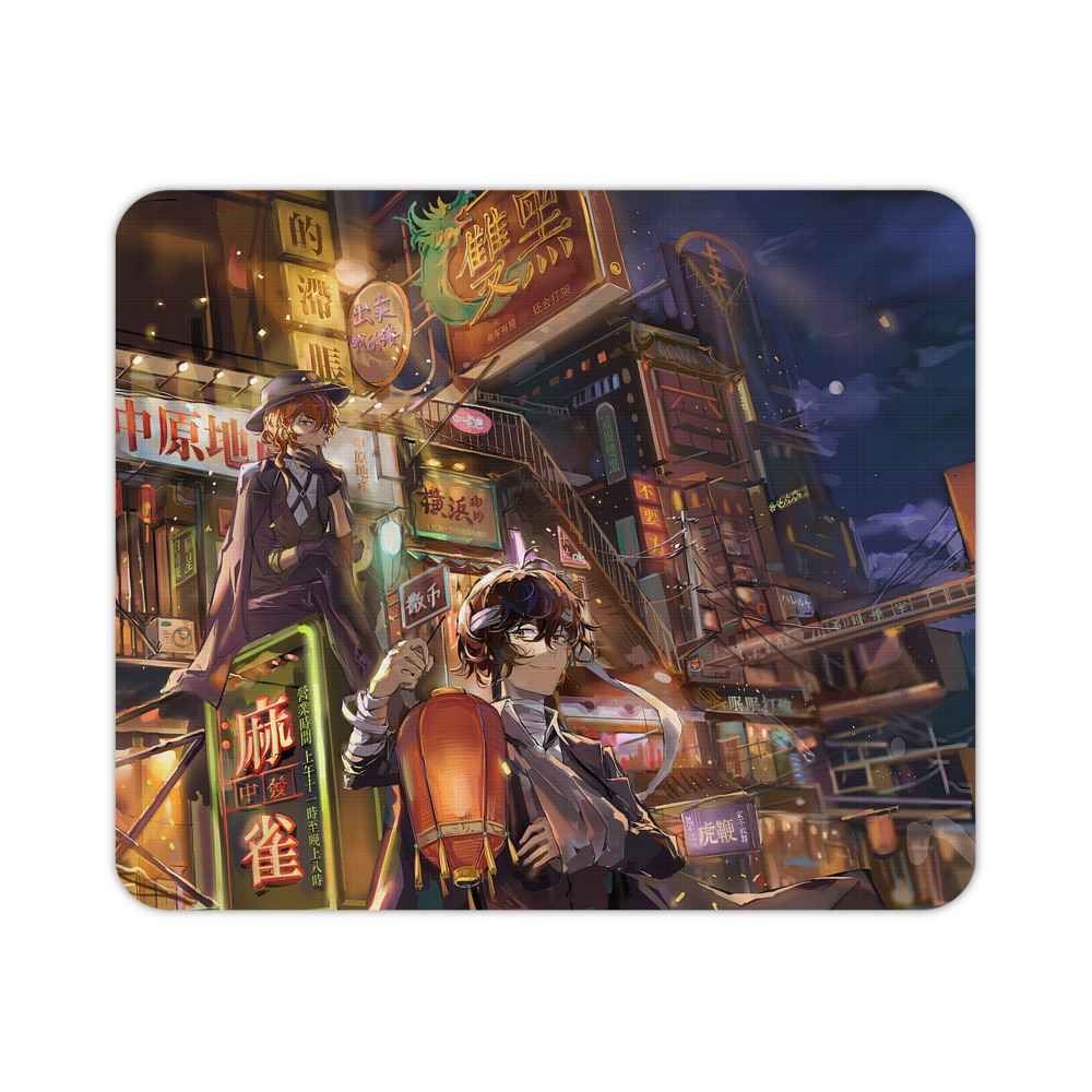 （画像用） 文豪ストレイドッグス Bungo Stray Dogs マウスパッド ステッチ加工 ラバー素材 防水 滑り止め 超薄型 ゲーミング/オフィス対応