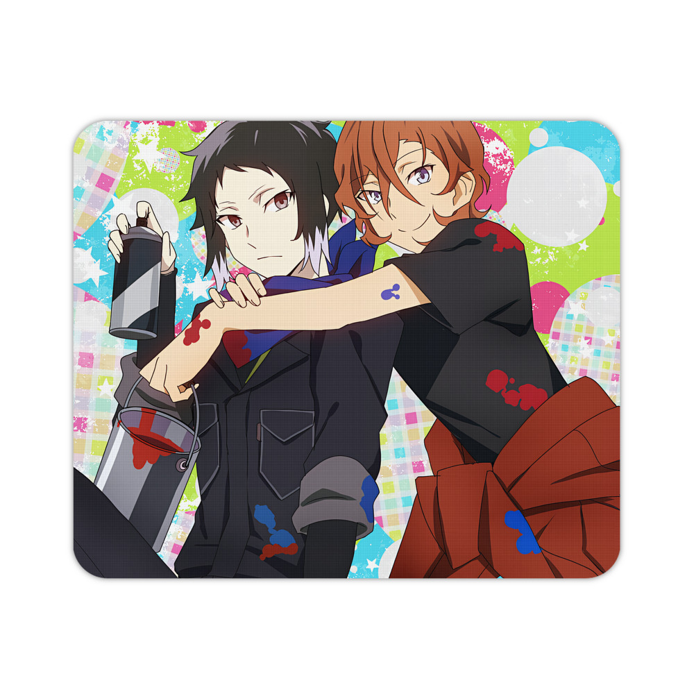（画像用） 文豪ストレイドッグス Bungo Stray Dogs マウスパッド ステッチ加工 ラバー素材 防水 滑り止め 超薄型 ゲーミング/オフィス対応