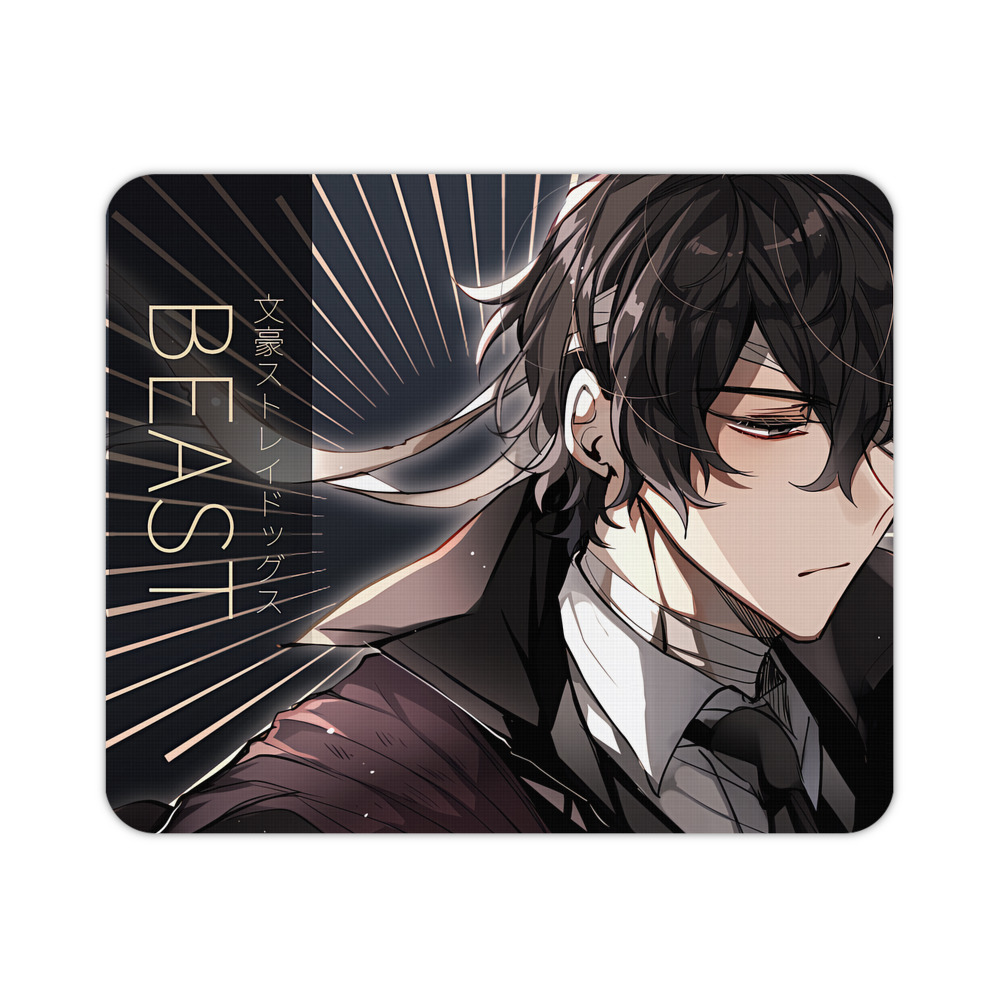 （画像用） 文豪ストレイドッグス Bungo Stray Dogs マウスパッド ステッチ加工 ラバー素材 防水 滑り止め 超薄型 ゲーミング/オフィス対応