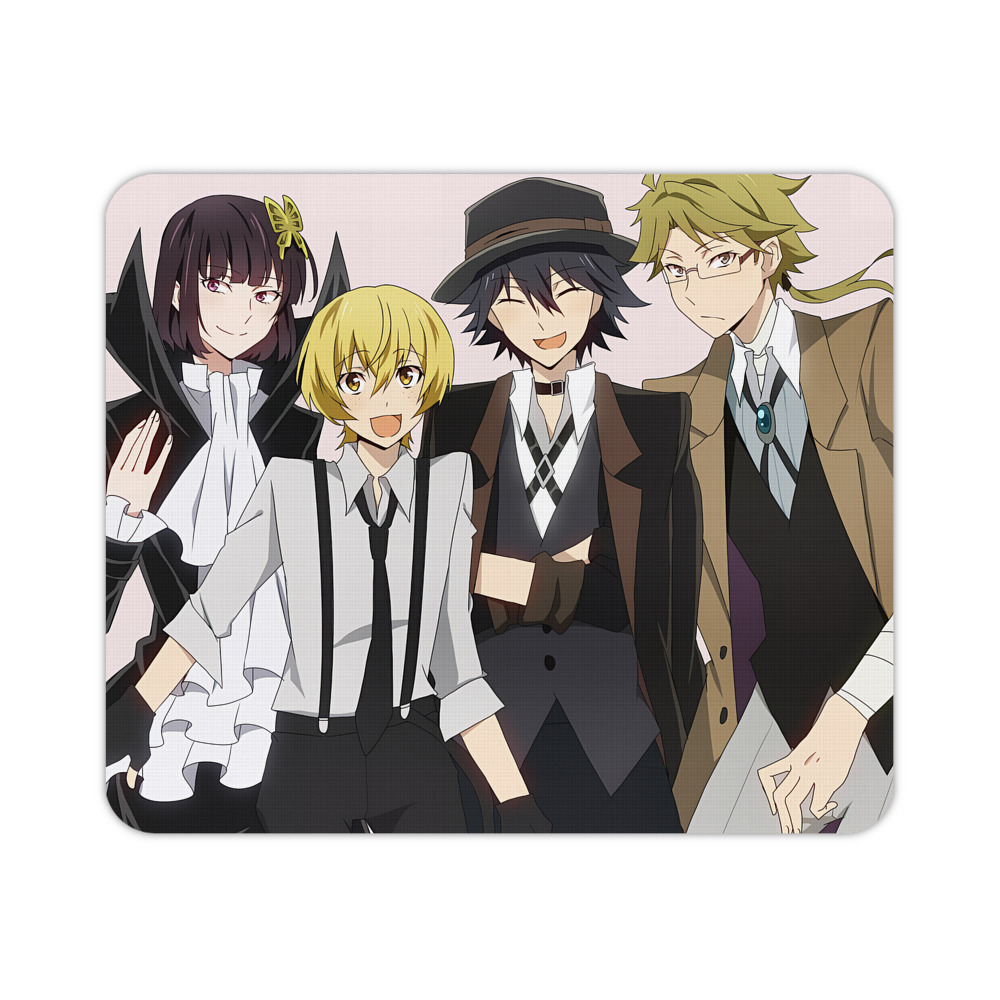 （画像用） 文豪ストレイドッグス Bungo Stray Dogs マウスパッド ステッチ加工 ラバー素材 防水 滑り止め 超薄型 ゲーミング/オフィス対応