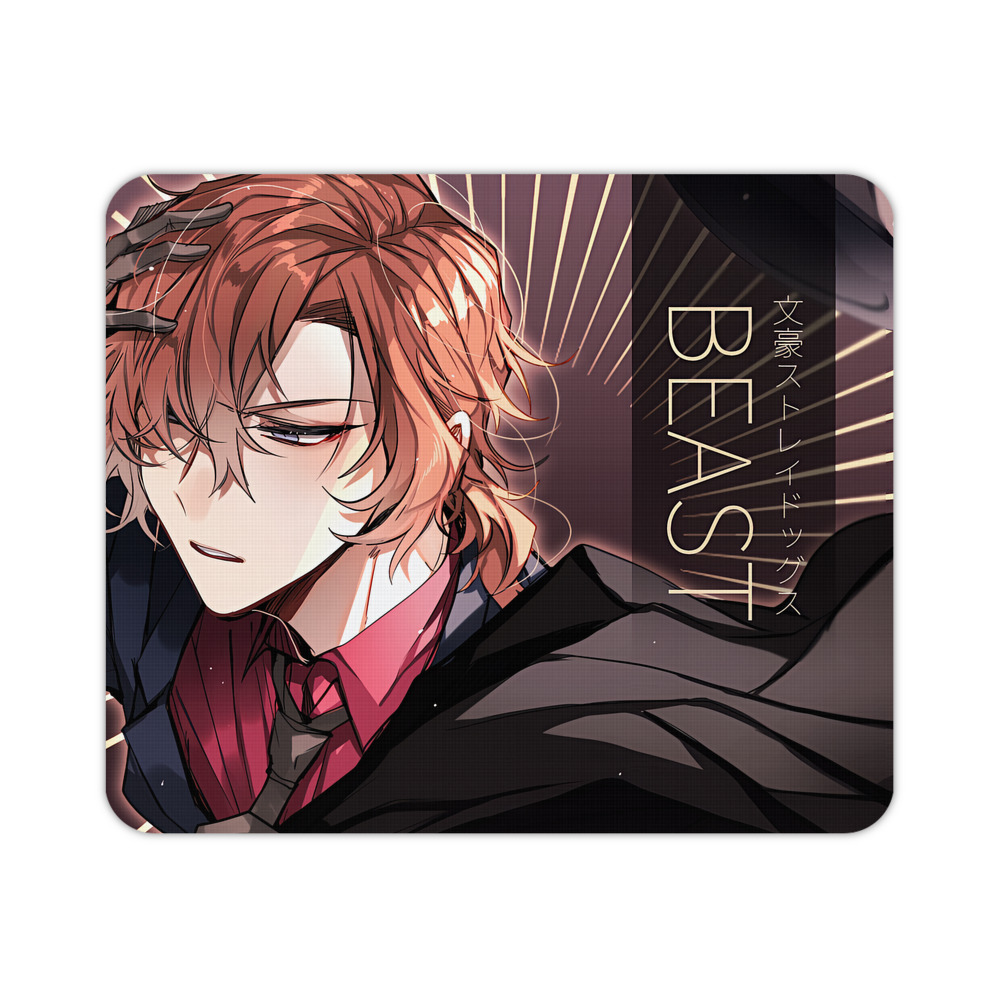 （画像用） 文豪ストレイドッグス Bungo Stray Dogs マウスパッド ステッチ加工 ラバー素材 防水 滑り止め 超薄型 ゲーミング/オフィス対応