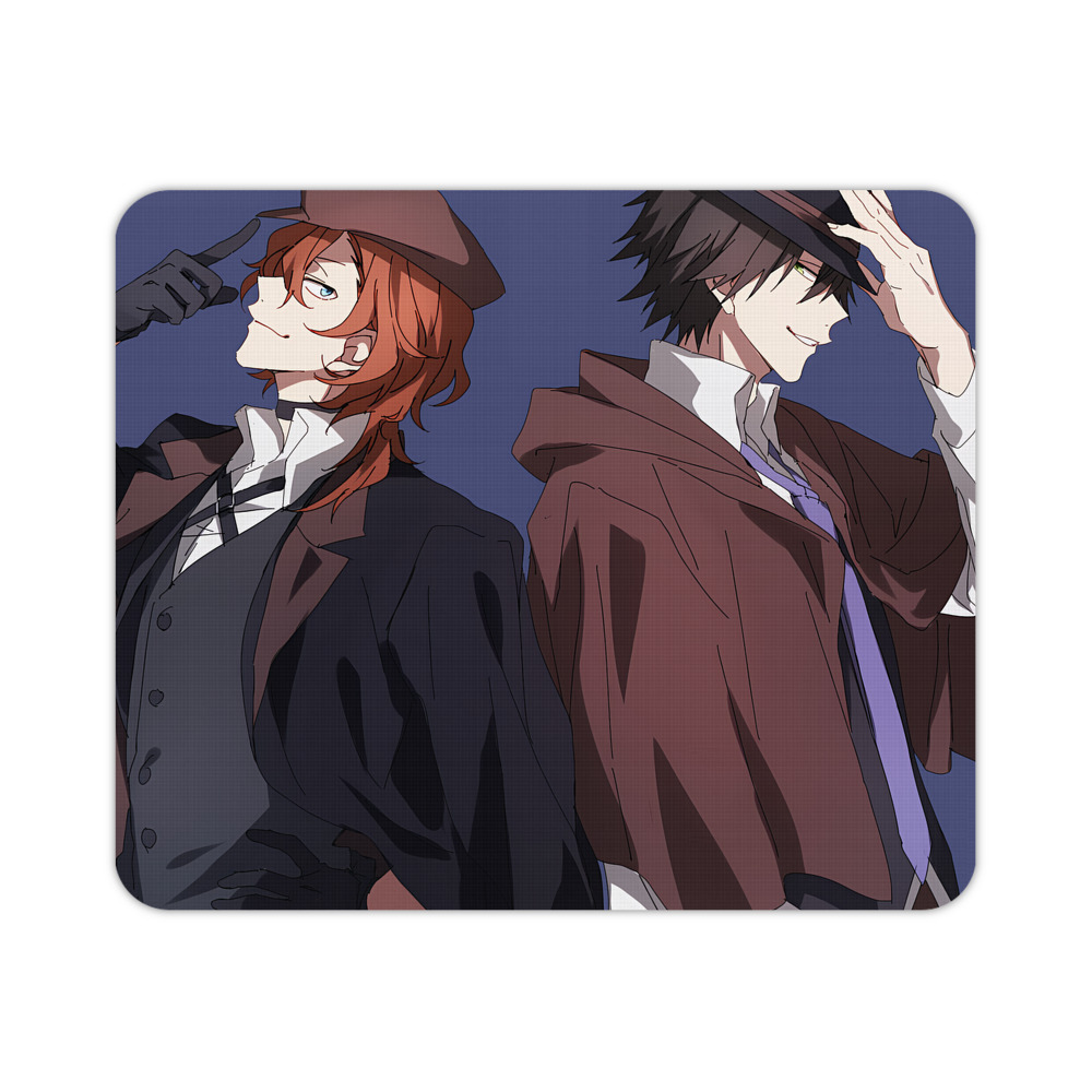 （画像用） 文豪ストレイドッグス Bungo Stray Dogs マウスパッド ステッチ加工 ラバー素材 防水 滑り止め 超薄型 ゲーミング/オフィス対応