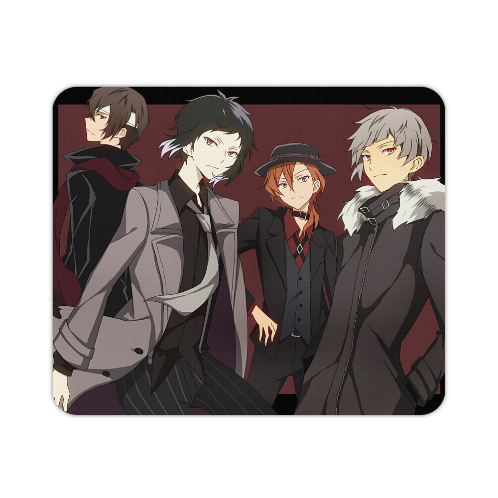 （画像用） 文豪ストレイドッグス Bungo Stray Dogs マウスパッド ステッチ加工 ラバー素材 防水 滑り止め 超薄型 ゲーミング/オフィス対応
