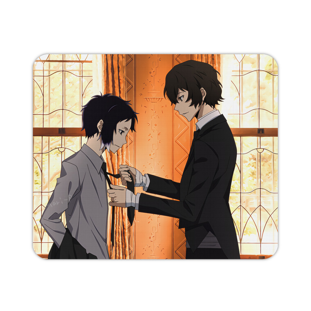 （画像用） 文豪ストレイドッグス Bungo Stray Dogs マウスパッド ステッチ加工 ラバー素材 防水 滑り止め 超薄型 ゲーミング/オフィス対応