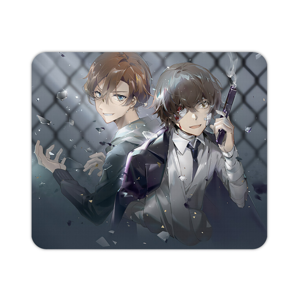 （画像用） 文豪ストレイドッグス Bungo Stray Dogs マウスパッド ステッチ加工 ラバー素材 防水 滑り止め 超薄型 ゲーミング/オフィス対応