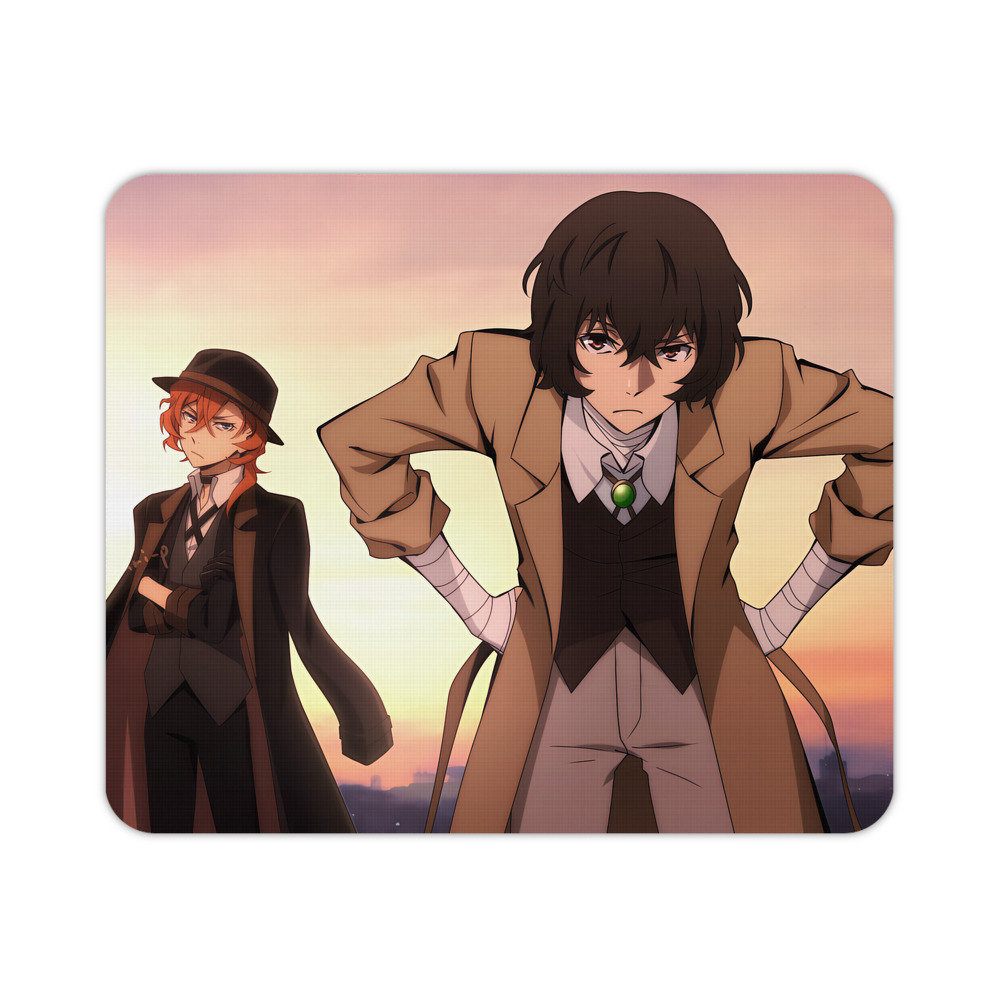 （画像用） 文豪ストレイドッグス Bungo Stray Dogs マウスパッド ステッチ加工 ラバー素材 防水 滑り止め 超薄型 ゲーミング/オフィス対応