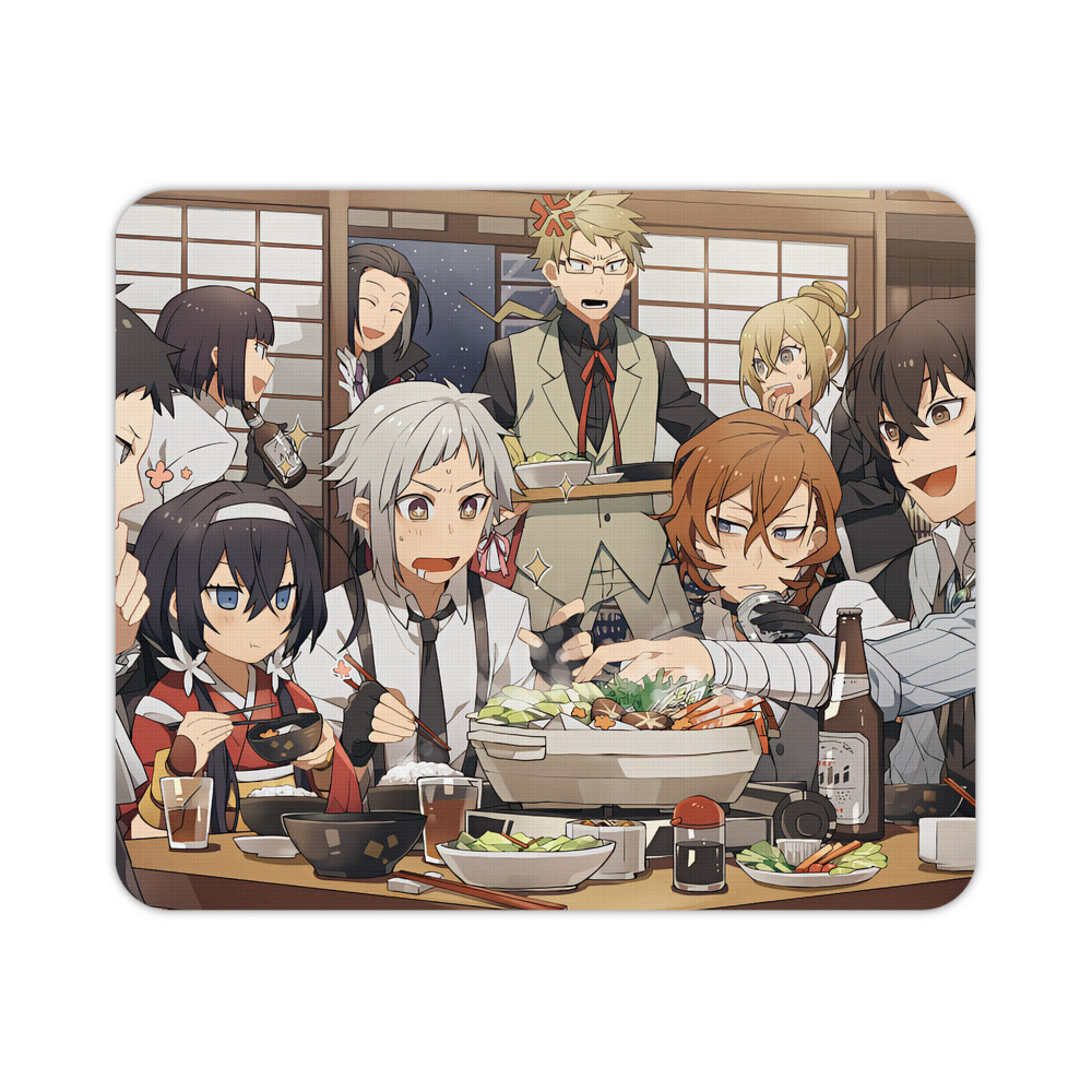 （画像用） 文豪ストレイドッグス Bungo Stray Dogs マウスパッド ステッチ加工 ラバー素材 防水 滑り止め 超薄型 ゲーミング/オフィス対応