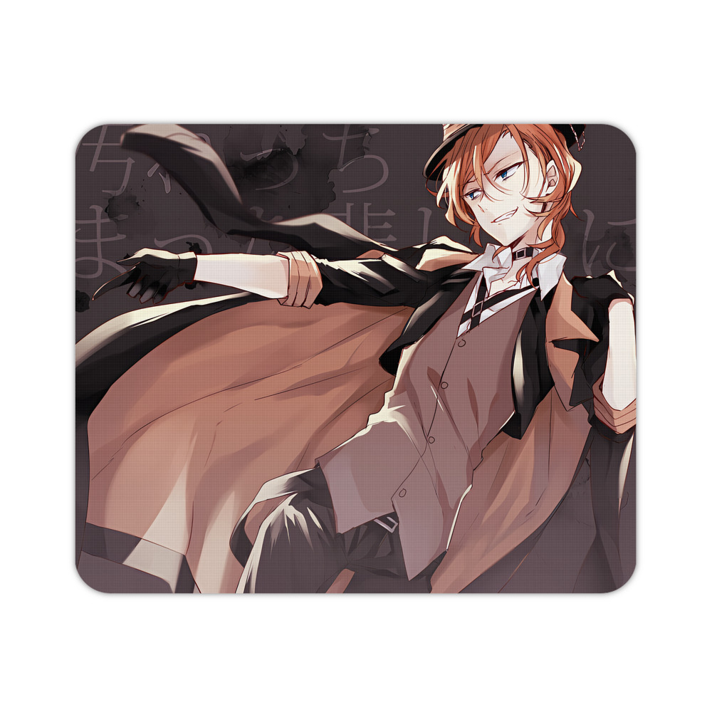 （画像用） 文豪ストレイドッグス Bungo Stray Dogs マウスパッド ステッチ加工 ラバー素材 防水 滑り止め 超薄型 ゲーミング/オフィス対応