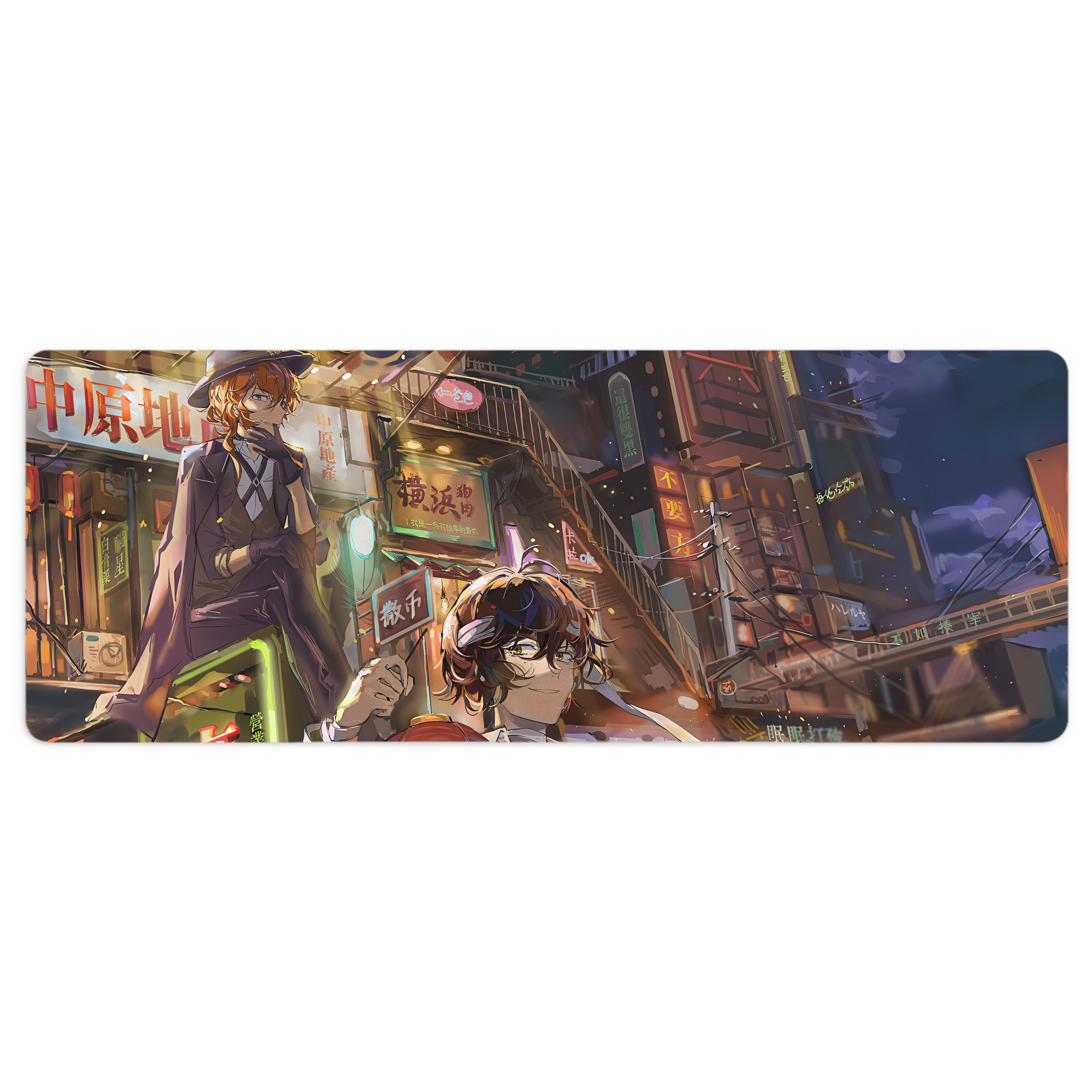 （画像用） 文豪ストレイドッグス Bungo Stray Dogs ステッチ加工 大判デスクマット／滑り止めマウスパッド