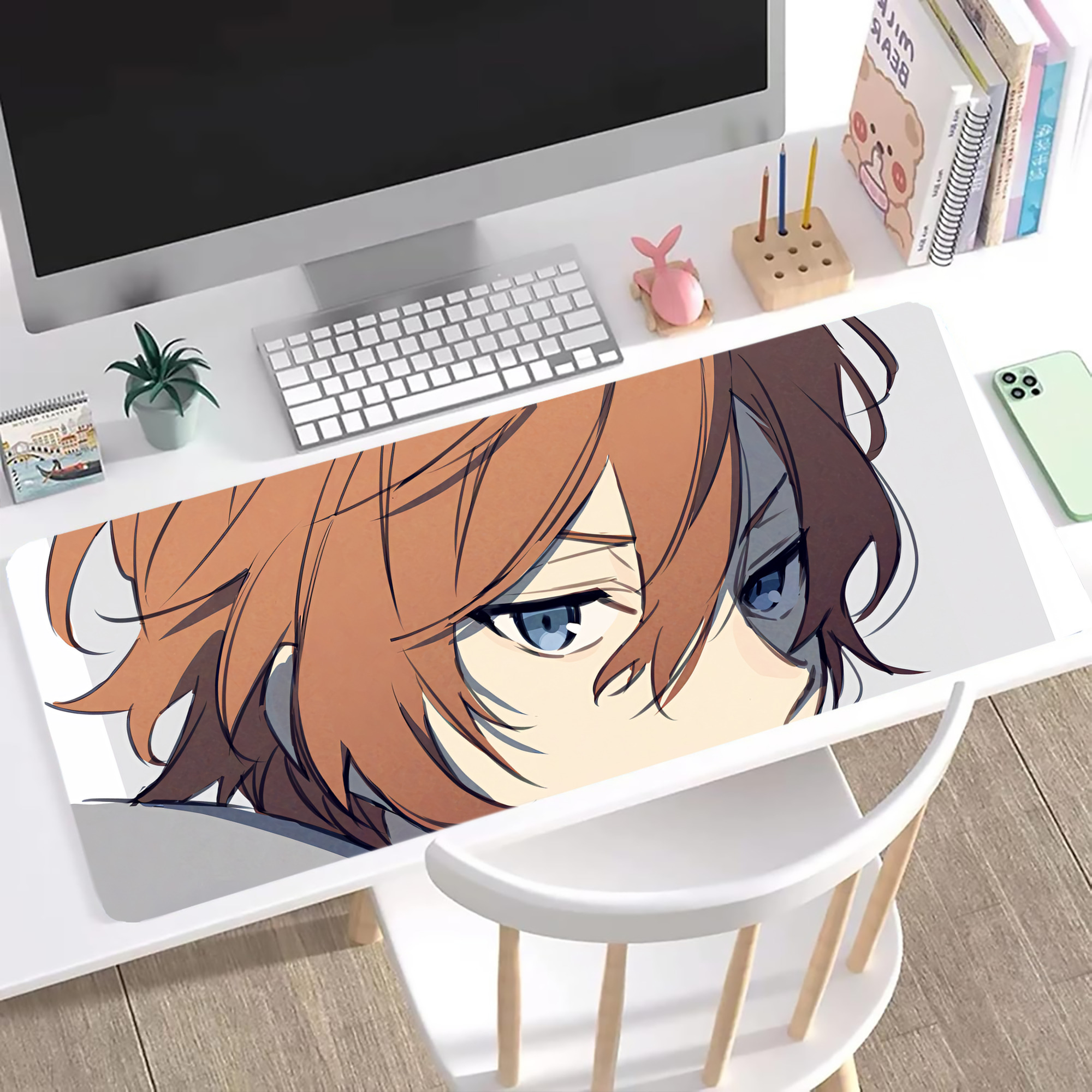 （画像用） 文豪ストレイドッグス Bungo Stray Dogs ステッチ加工 大判デスクマット／滑り止めマウスパッド