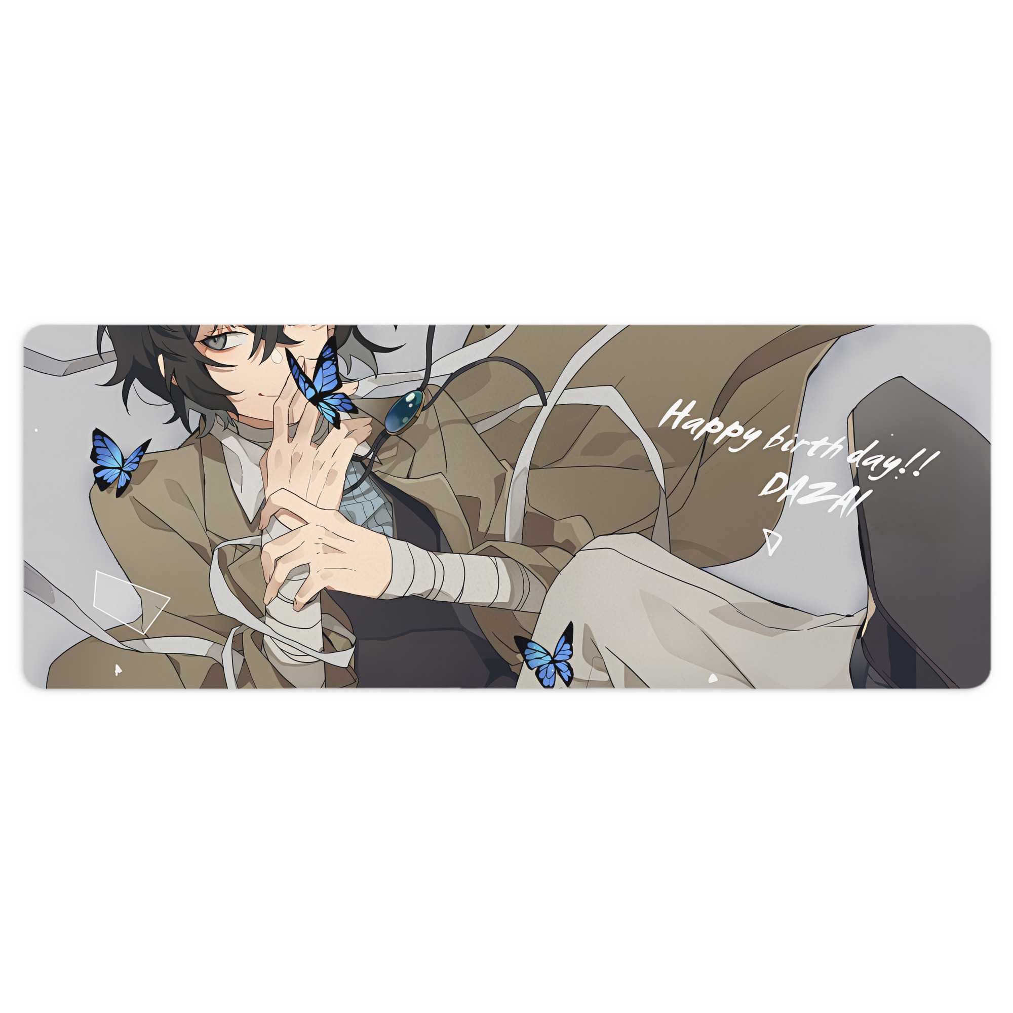 （画像用） 文豪ストレイドッグス Bungo Stray Dogs ステッチ加工 大判デスクマット／滑り止めマウスパッド