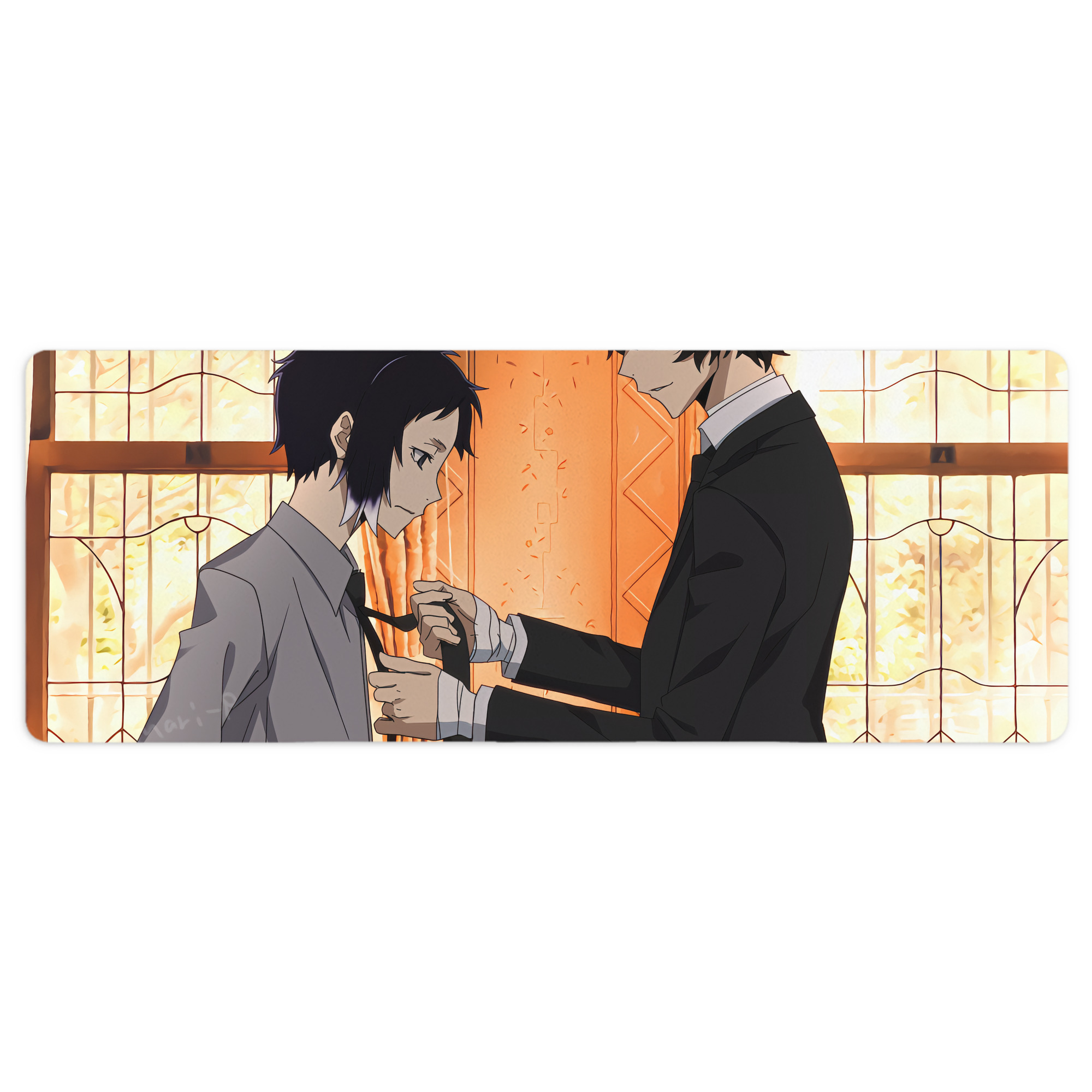（画像用） 文豪ストレイドッグス Bungo Stray Dogs ステッチ加工 大判デスクマット／滑り止めマウスパッド
