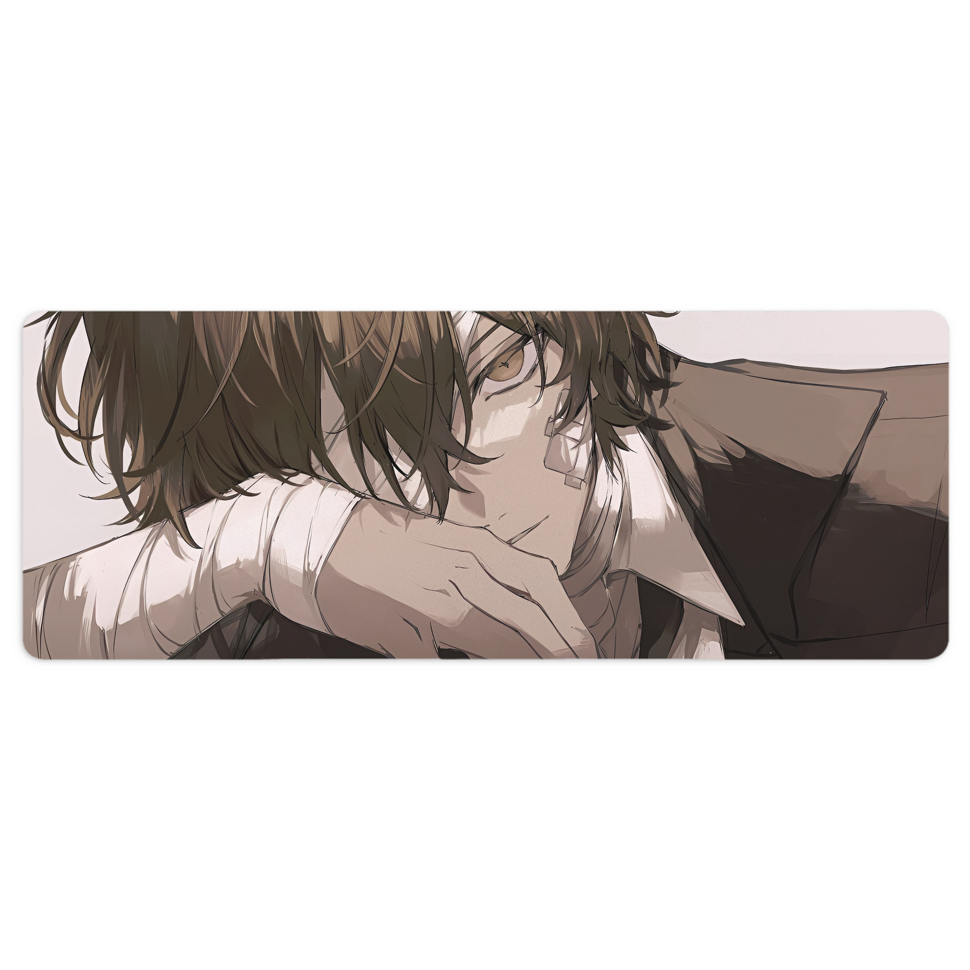 （画像用） 文豪ストレイドッグス Bungo Stray Dogs ステッチ加工 大判デスクマット／滑り止めマウスパッド