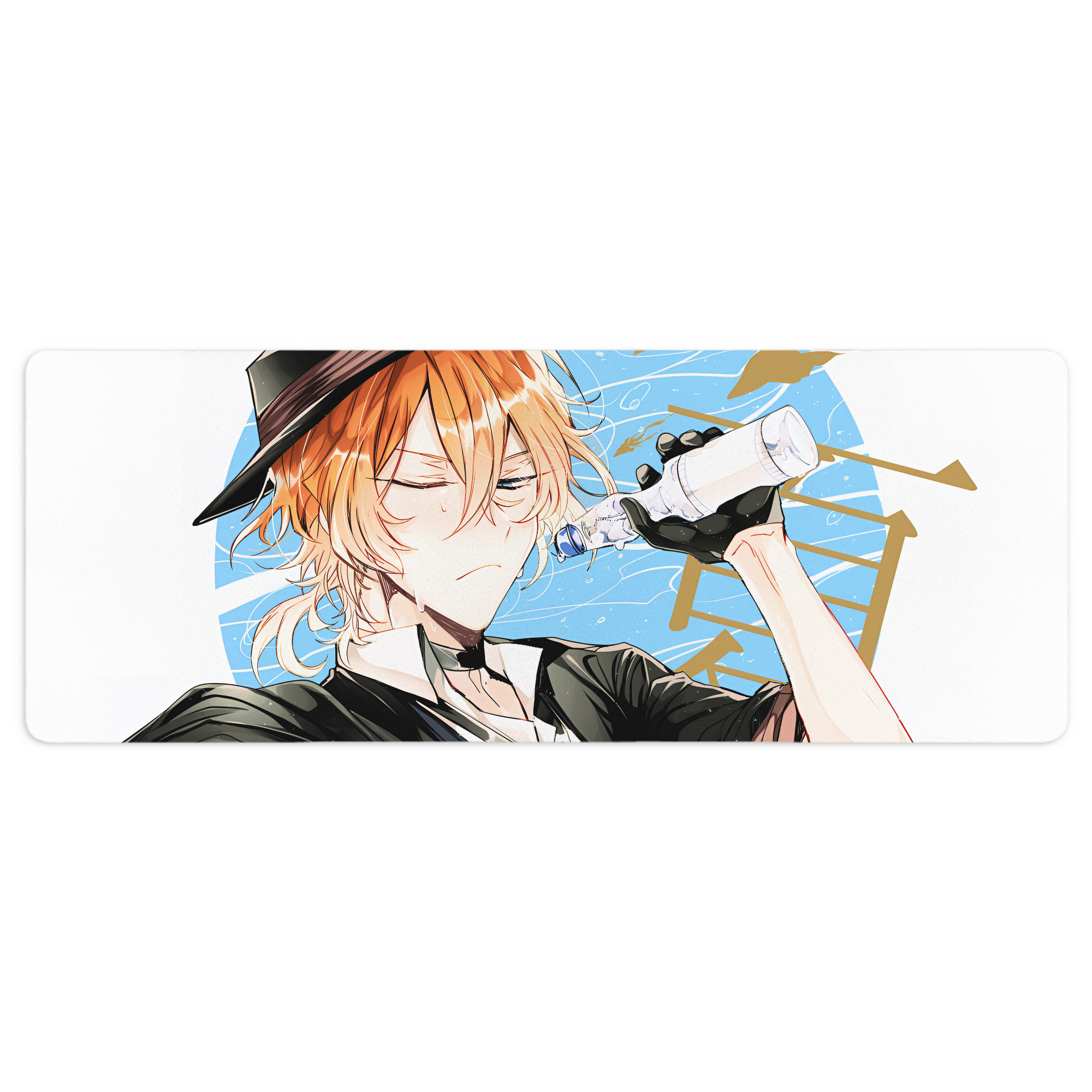 （画像用） 文豪ストレイドッグス Bungo Stray Dogs ステッチ加工 大判デスクマット／滑り止めマウスパッド