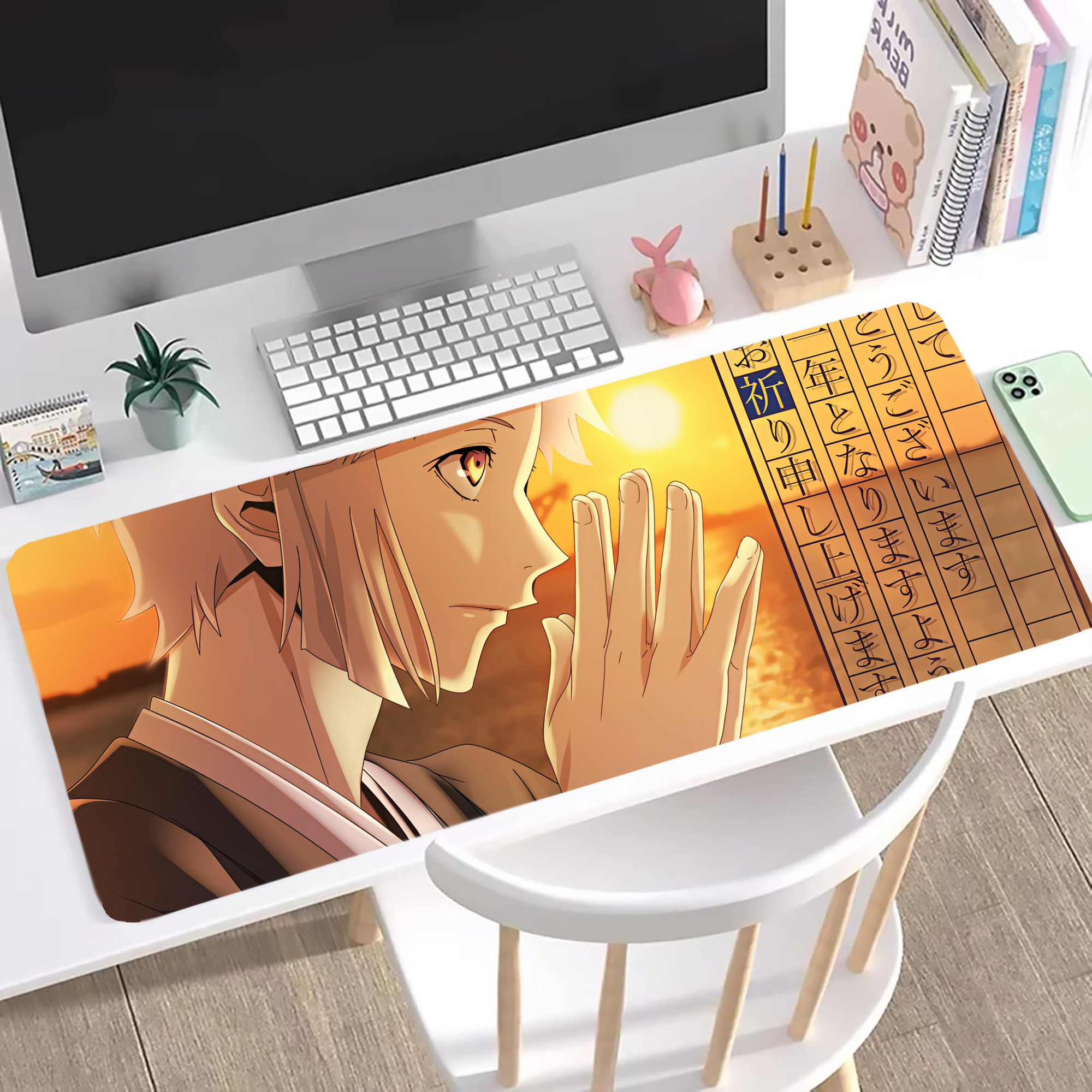 （画像用） 文豪ストレイドッグス Bungo Stray Dogs ステッチ加工 大判デスクマット／滑り止めマウスパッド