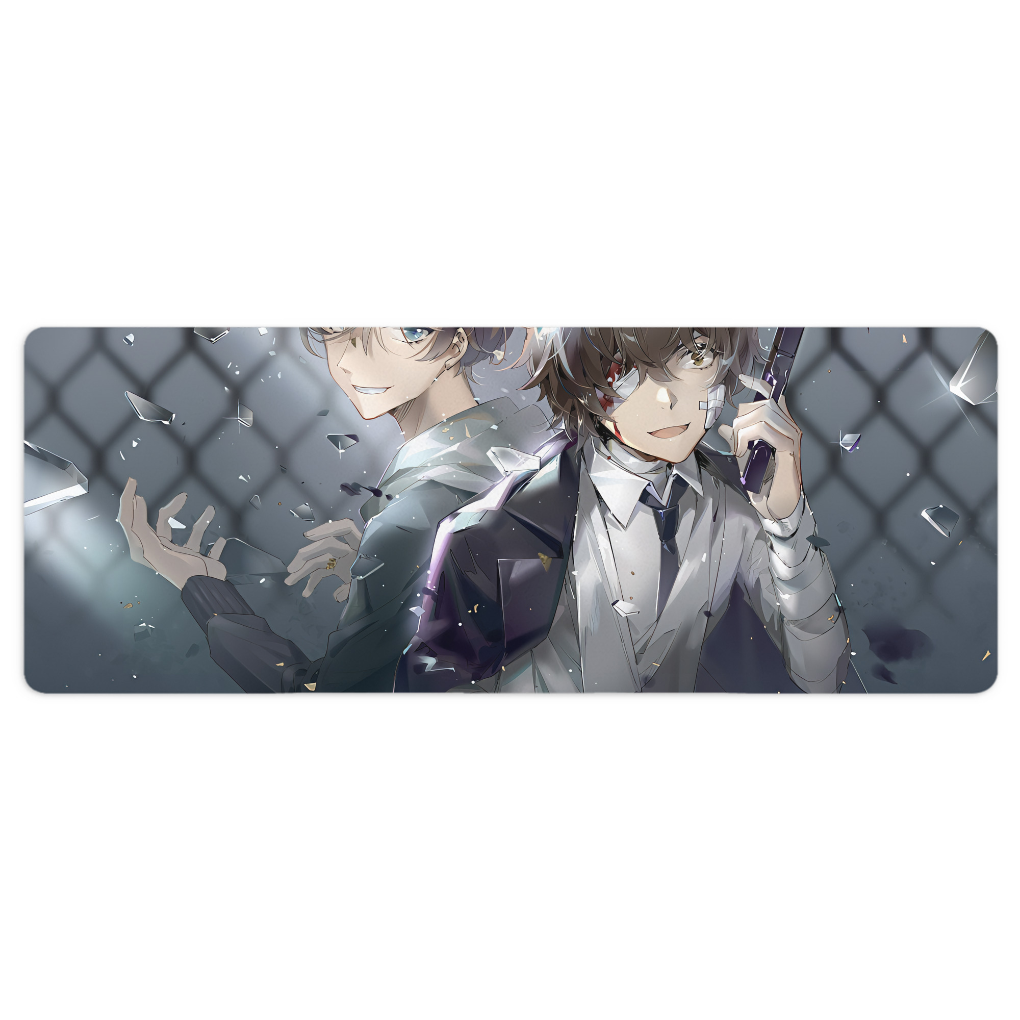 （画像用） 文豪ストレイドッグス Bungo Stray Dogs ステッチ加工 大判デスクマット／滑り止めマウスパッド