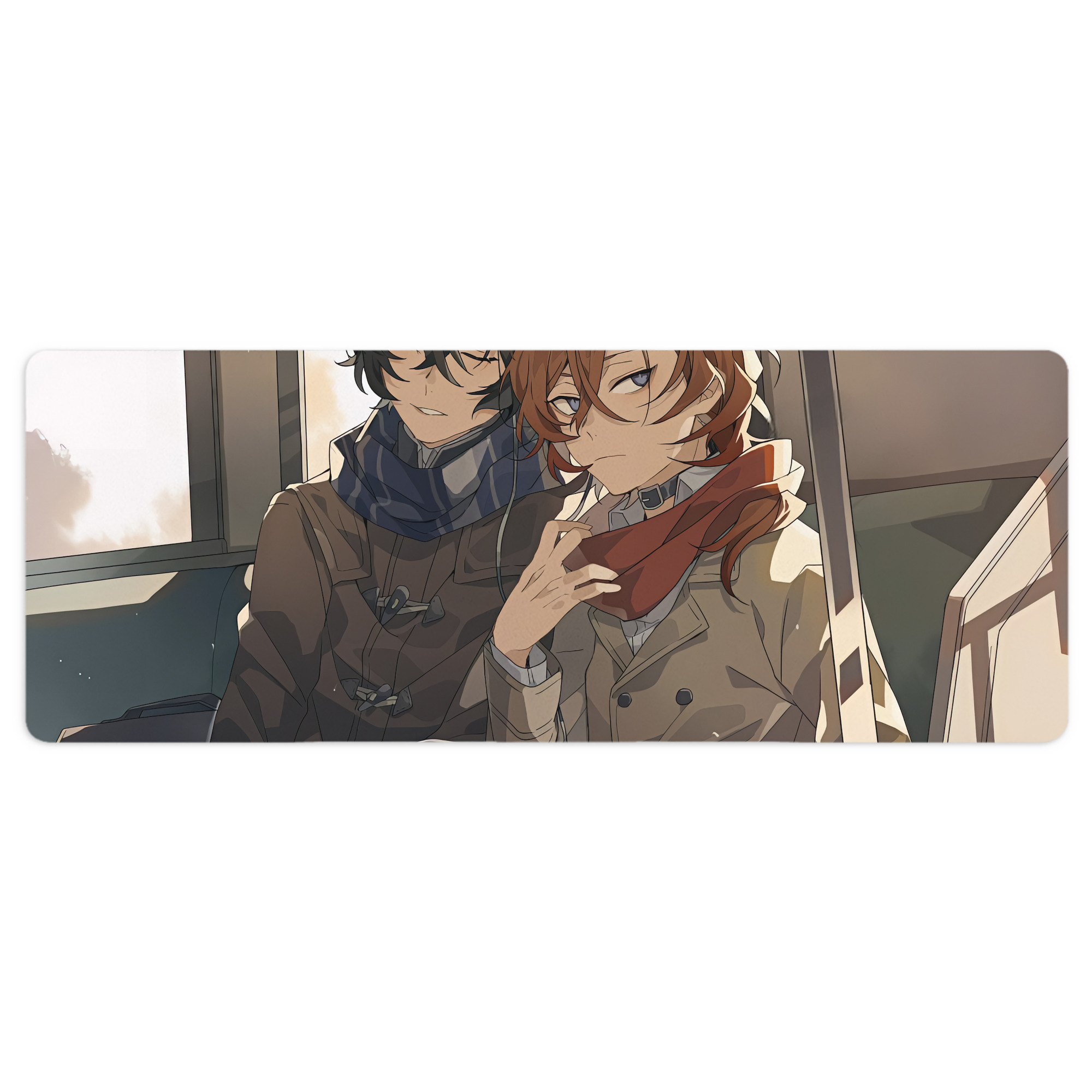 （画像用） 文豪ストレイドッグス Bungo Stray Dogs ステッチ加工 大判デスクマット／滑り止めマウスパッド