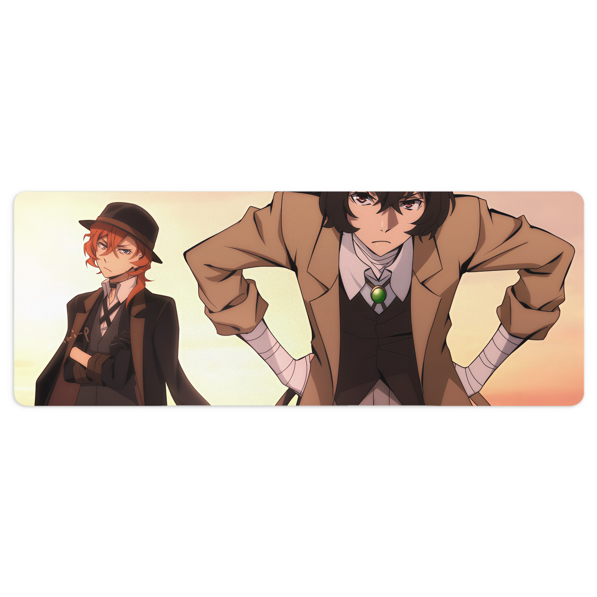 （画像用） 文豪ストレイドッグス Bungo Stray Dogs ステッチ加工 大判デスクマット／滑り止めマウスパッド