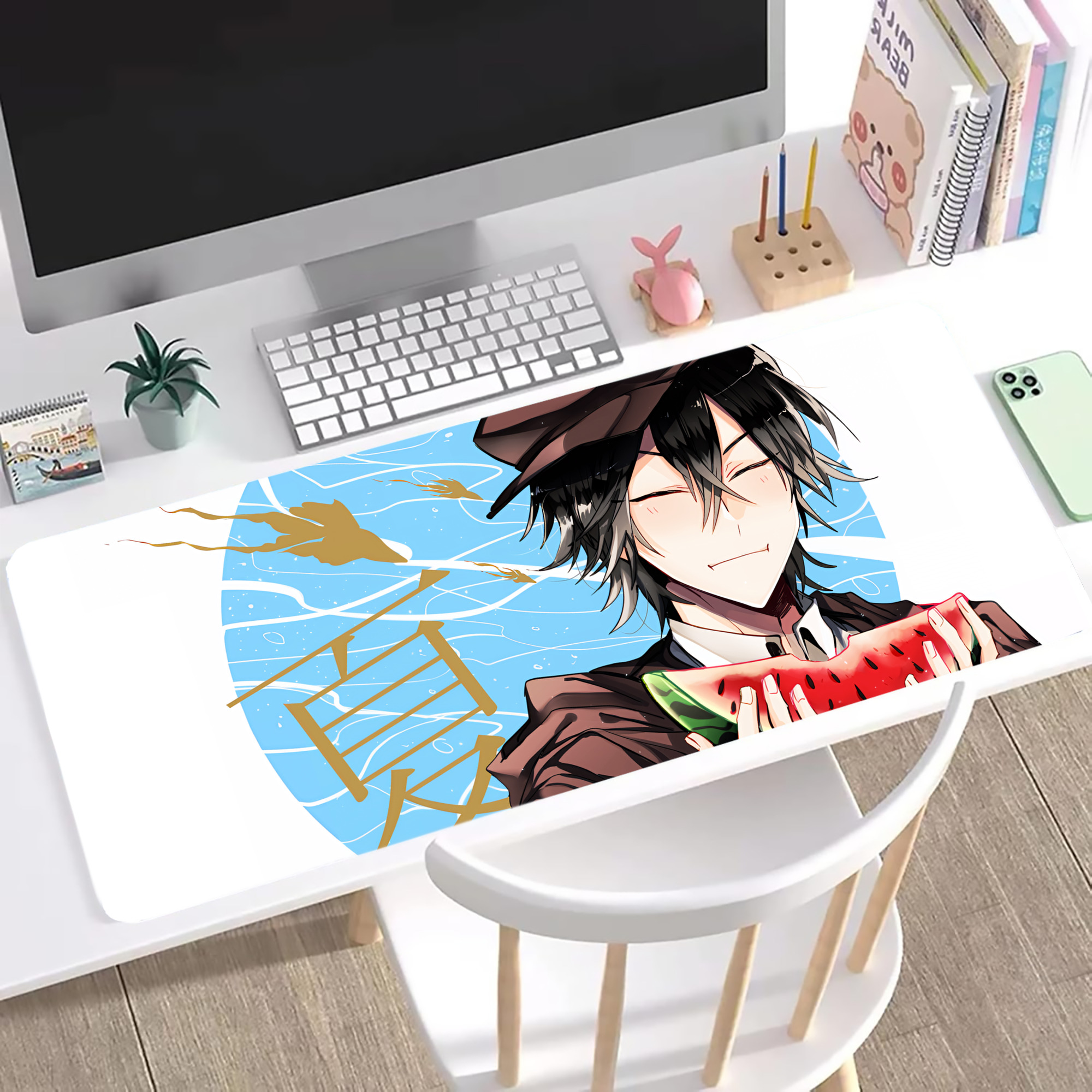 （画像用） 文豪ストレイドッグス Bungo Stray Dogs ステッチ加工 大判デスクマット／滑り止めマウスパッド
