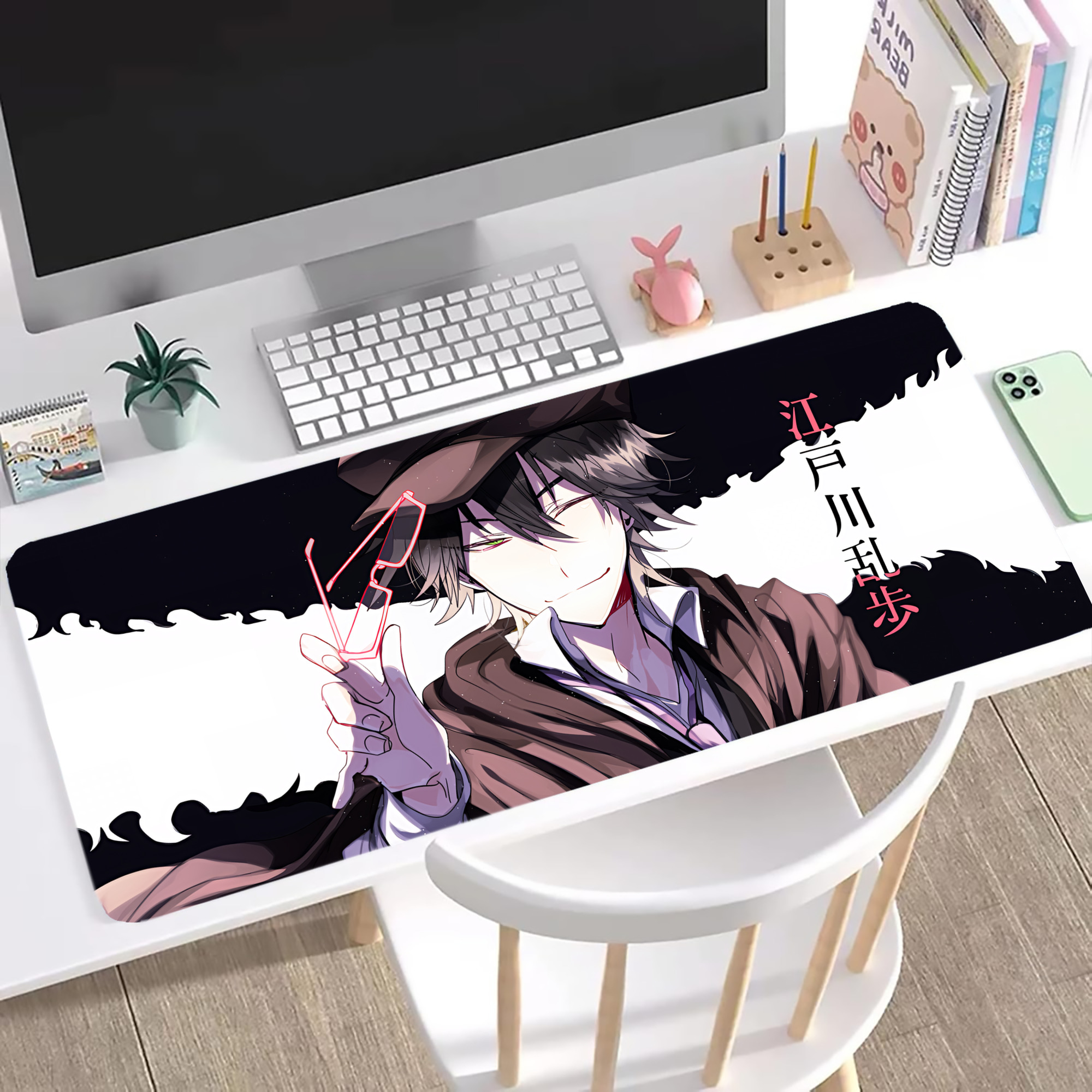 （画像用） 文豪ストレイドッグス Bungo Stray Dogs ステッチ加工 大判デスクマット／滑り止めマウスパッド