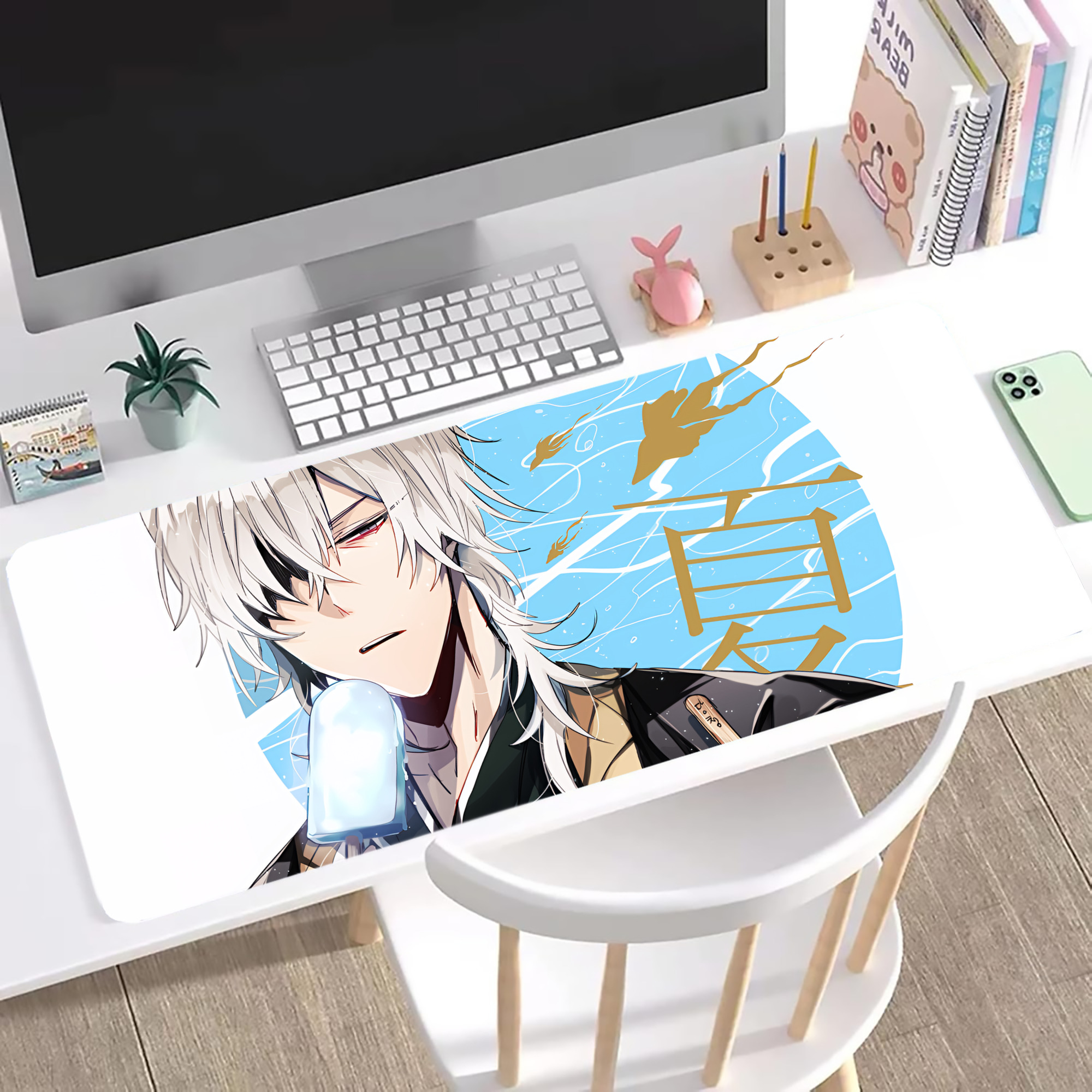 （画像用） 文豪ストレイドッグス Bungo Stray Dogs ステッチ加工 大判デスクマット／滑り止めマウスパッド