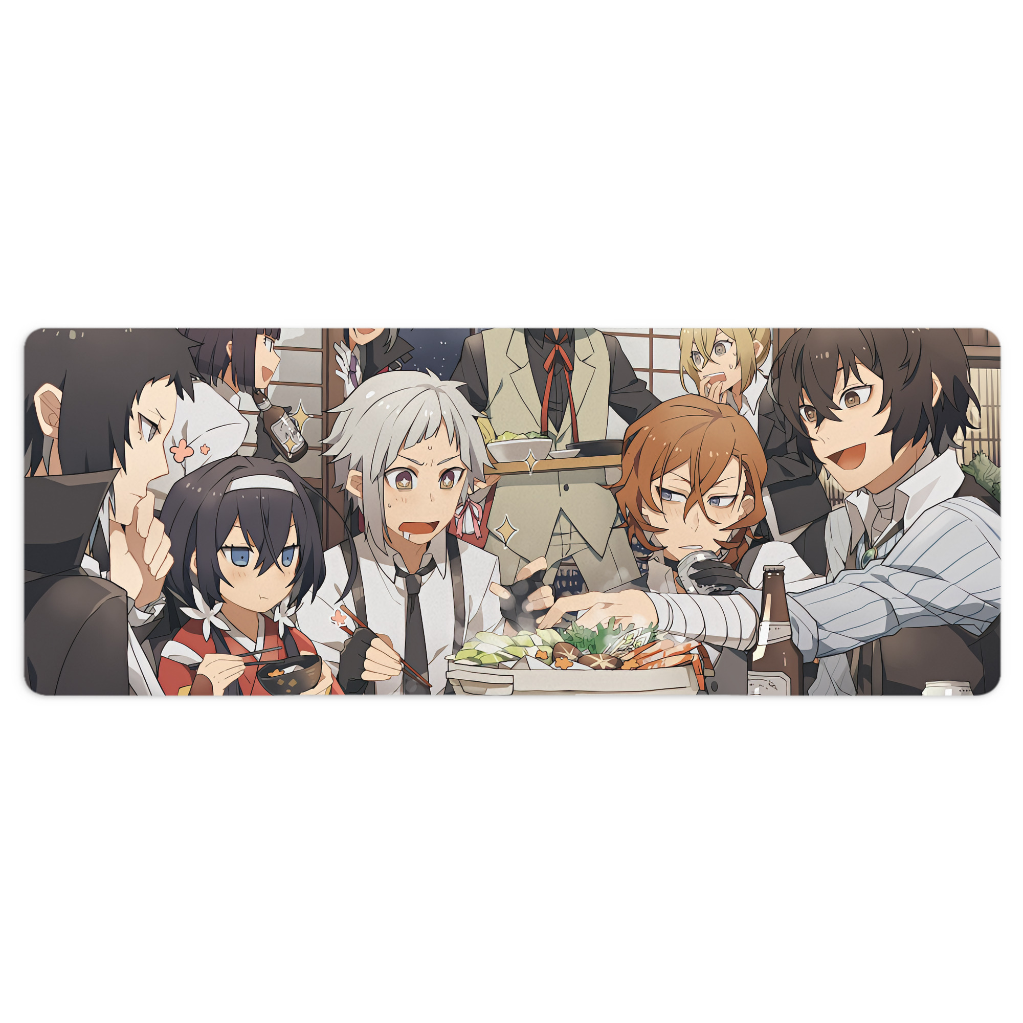 （画像用） 文豪ストレイドッグス Bungo Stray Dogs ステッチ加工 大判デスクマット／滑り止めマウスパッド