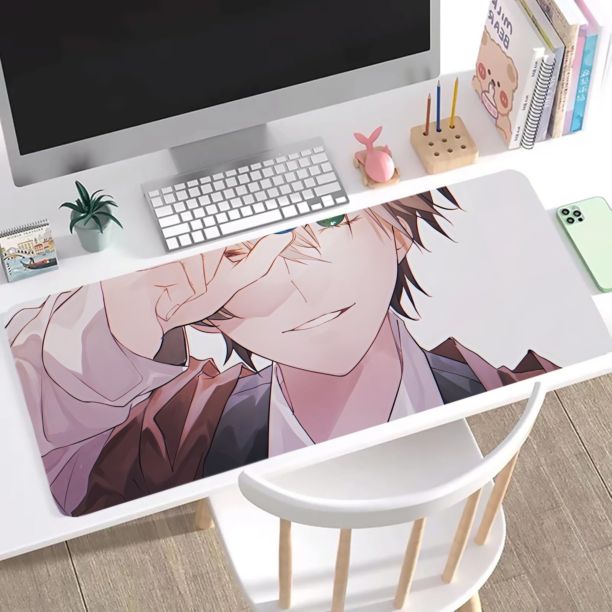 （画像用） 文豪ストレイドッグス Bungo Stray Dogs ステッチ加工 大判デスクマット／滑り止めマウスパッド