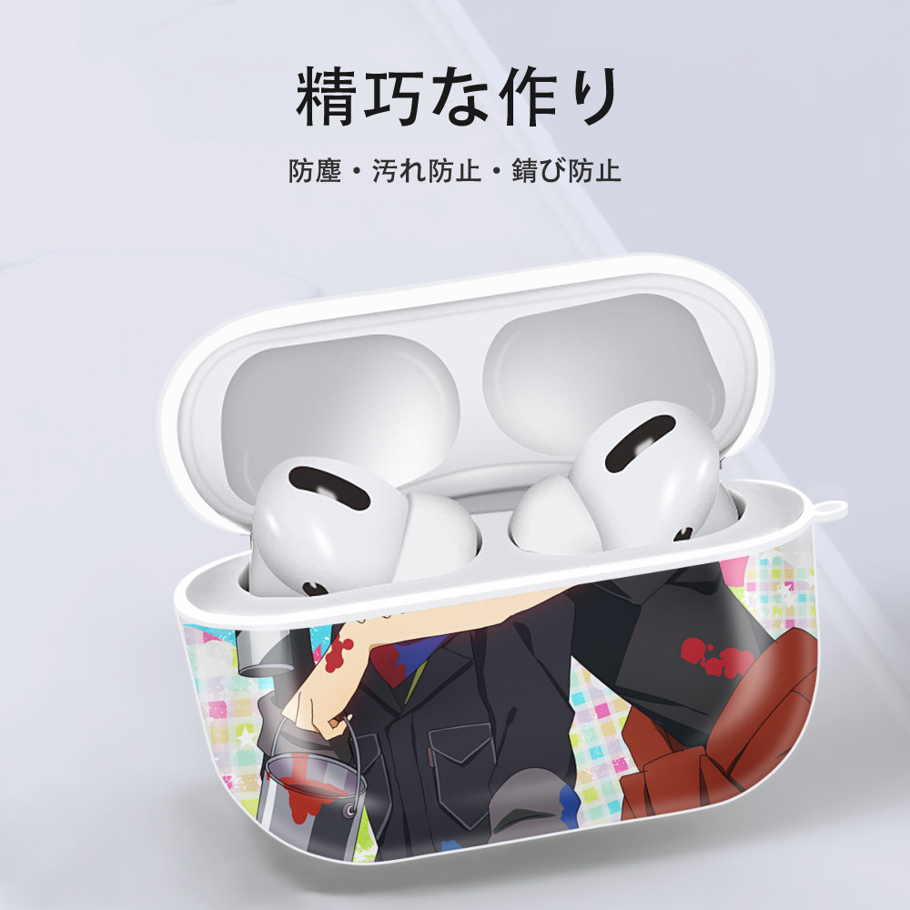 文豪ストレイドッグス Bungo Stray Dogs 【AirPods Pro用】ハードシェル保護ケース 耐衝撃・防指紋・カラビナ付き商品仕様